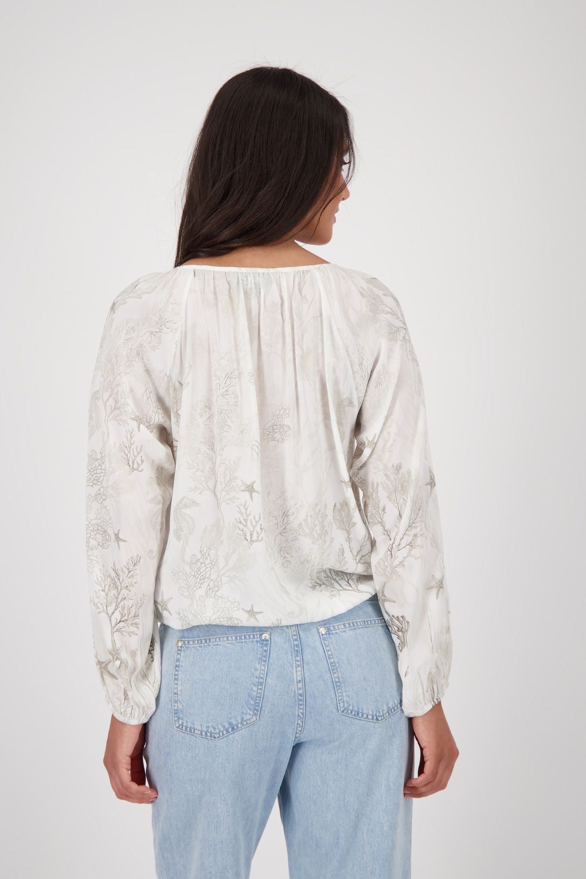 Monari Damen Bluse weiß