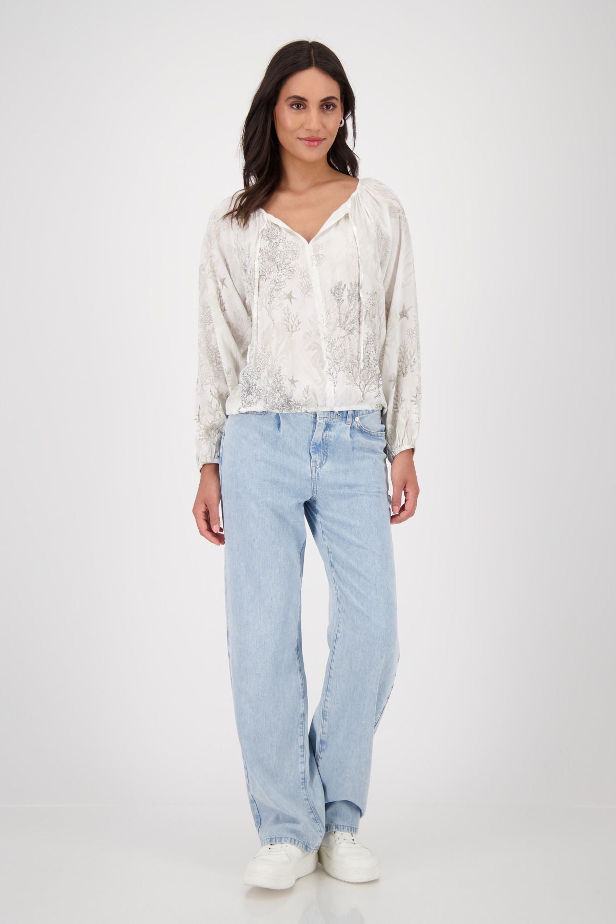 Monari Damen Bluse weiß
