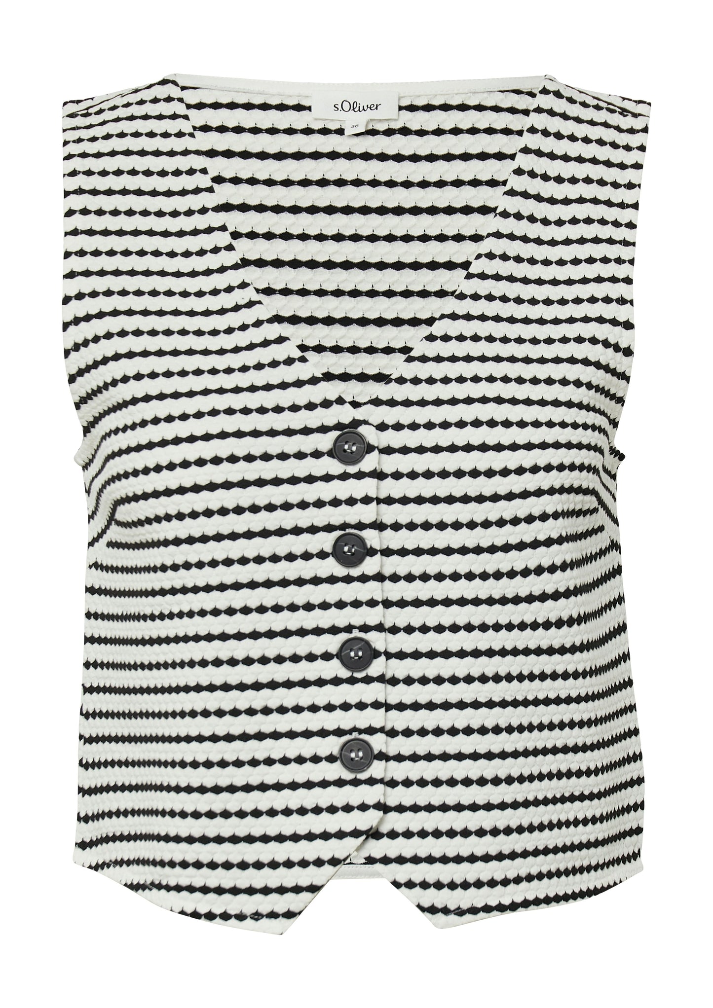 S.Oliver Damen Indoor-Weste 44 weiß