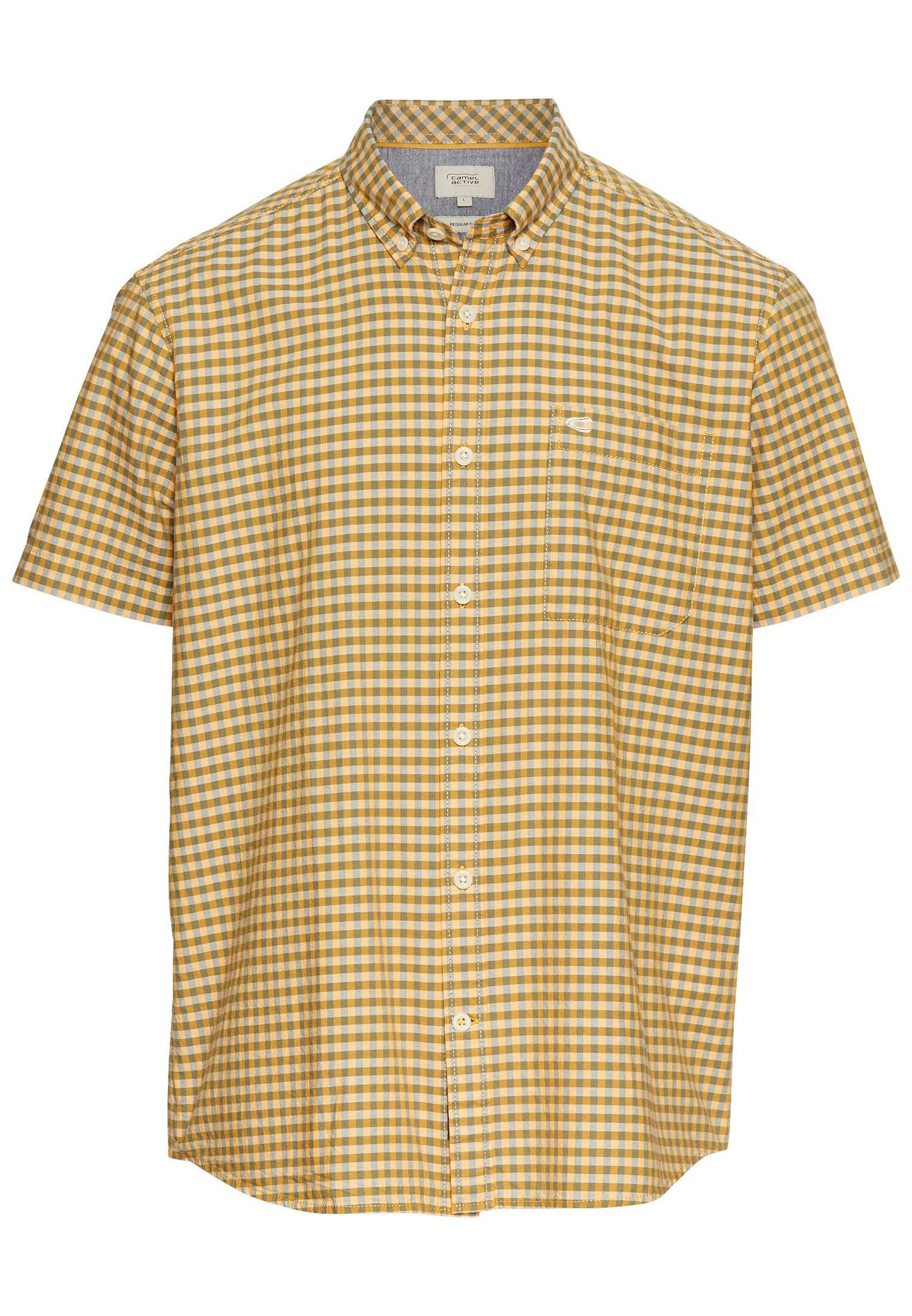 Camel Active Herren Kurzarmhemd kariert 3XL orange