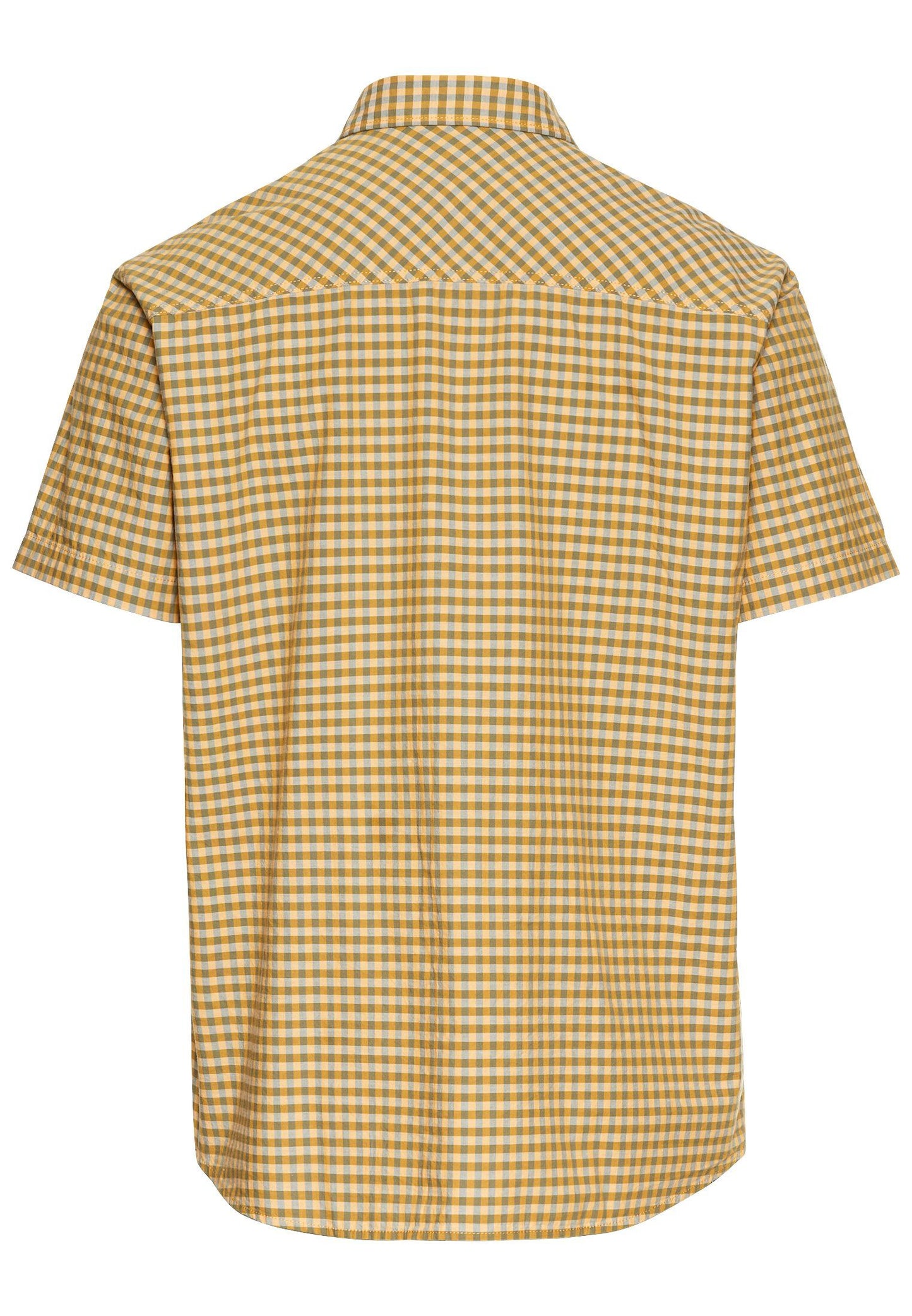 Camel Active Herren Kurzarmhemd kariert orange