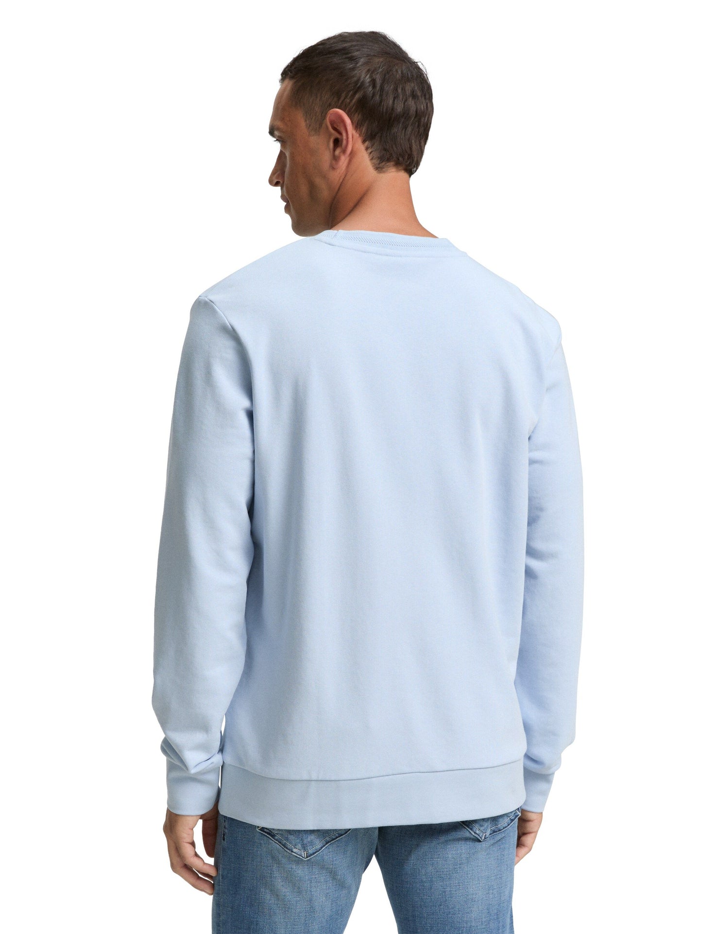 Tom Tailor Herren Crewneck Sweatshirt blau
