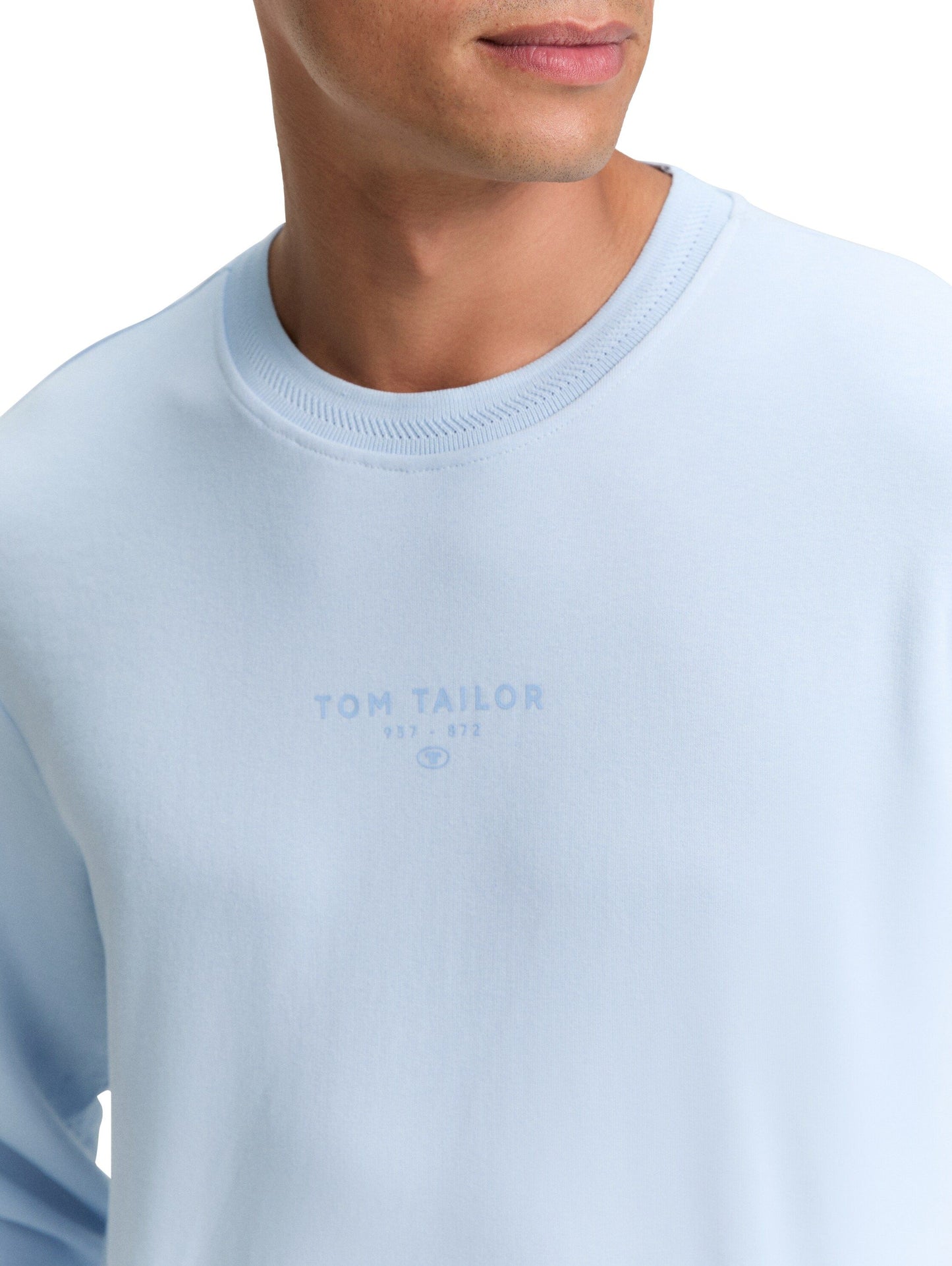 Tom Tailor Herren Crewneck Sweatshirt blau