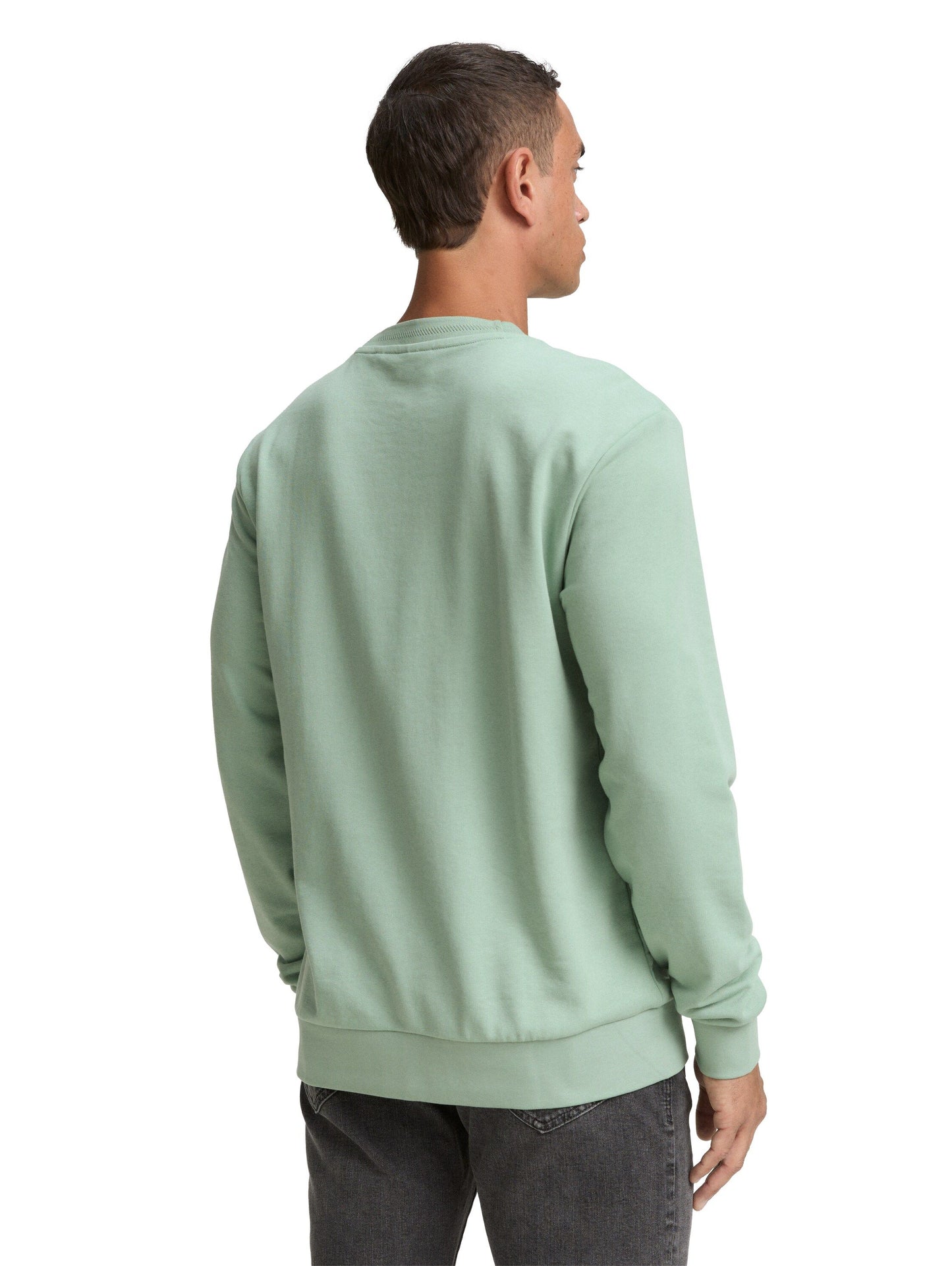 Tom Tailor Herren Crewneck Sweatshirt grün