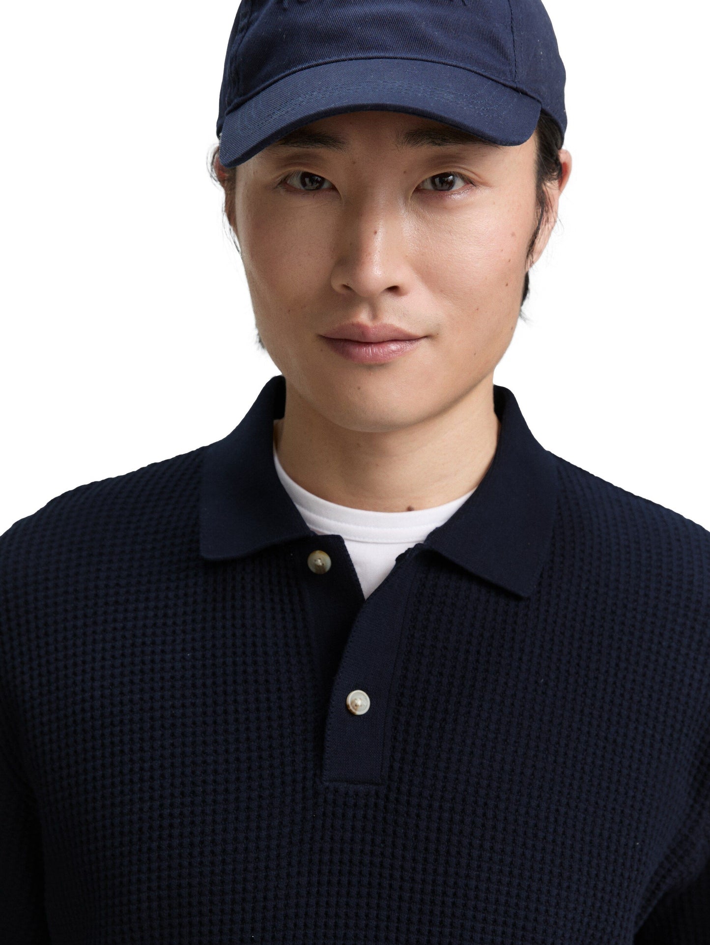 Tom Tailor Herren Polokragenpullover blau