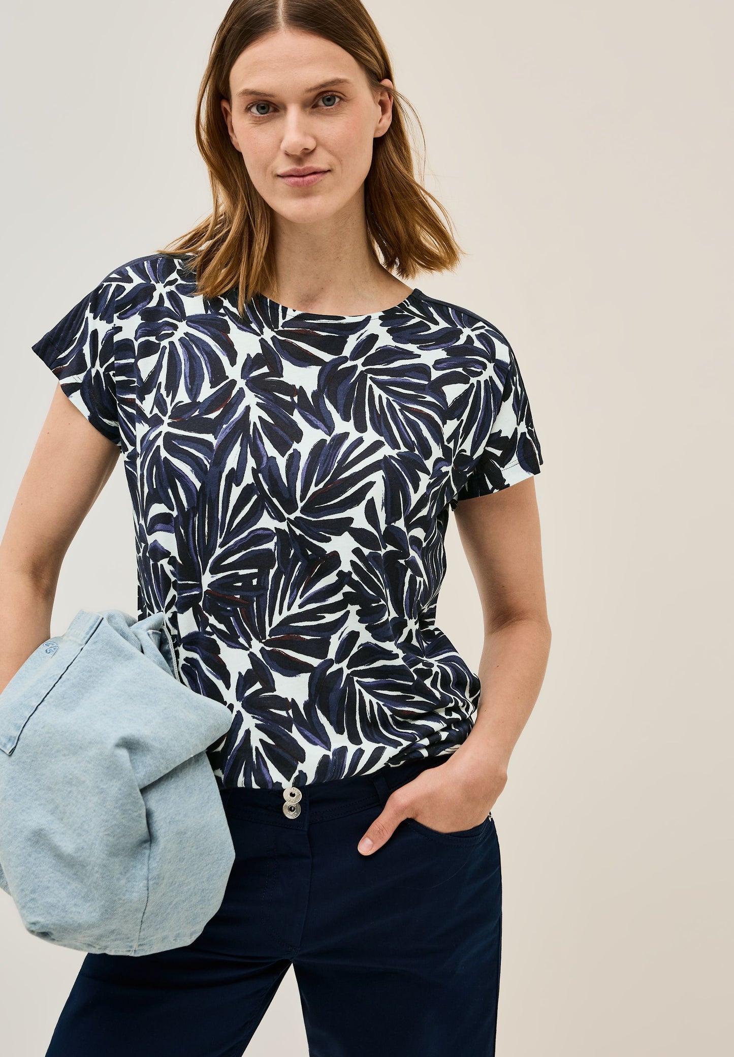 Cecil Damen Shirt blau
