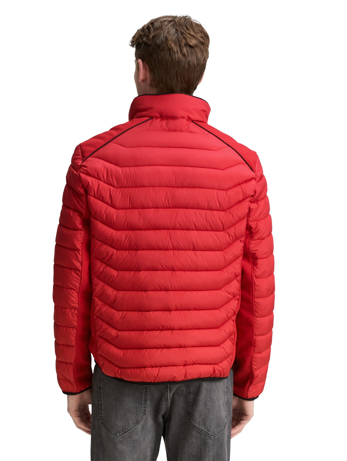 Tom Tailor Herren Hybrid Steppjacke rot