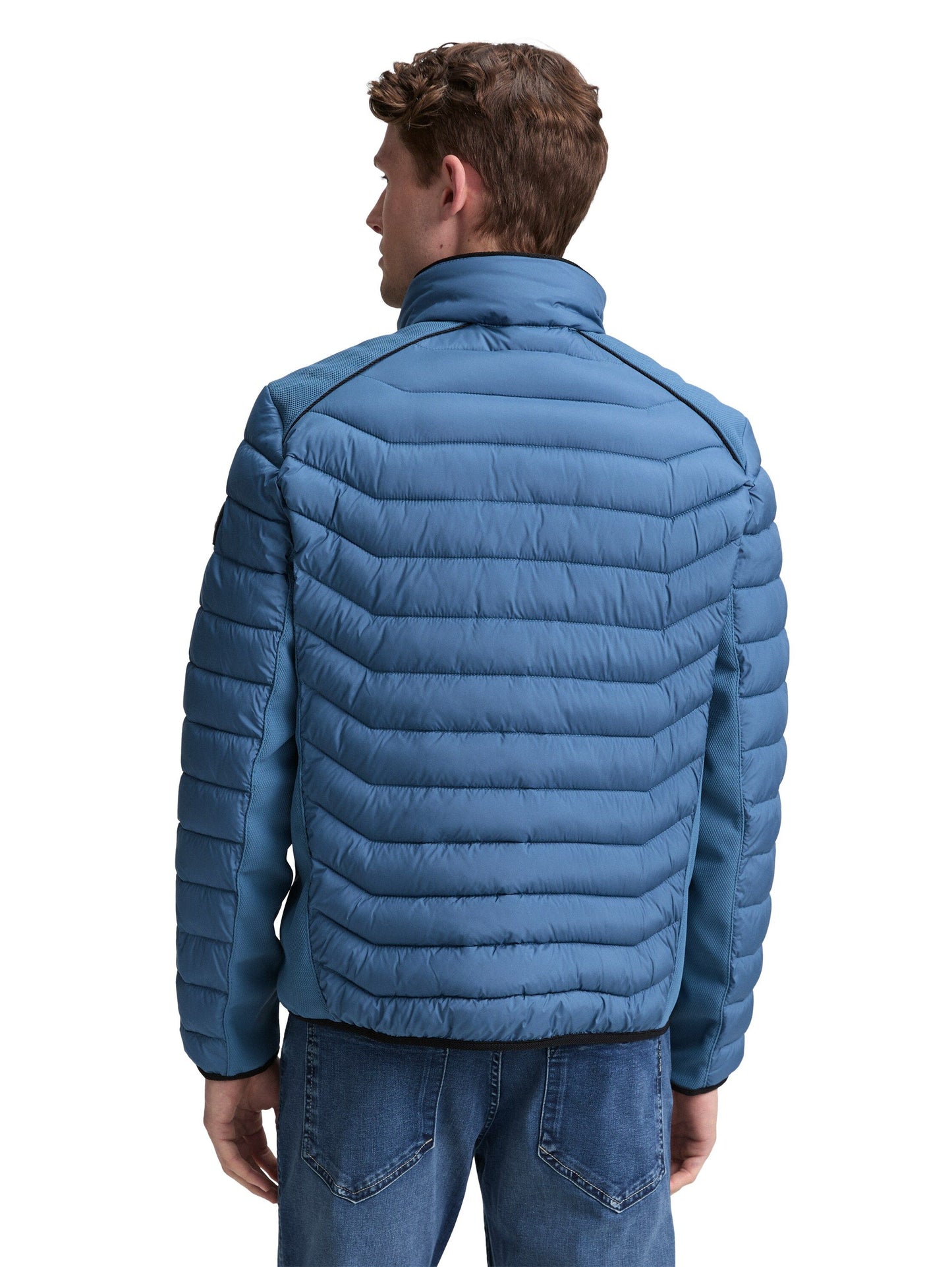 Tom Tailor Herren Hybrid Steppjacke blau