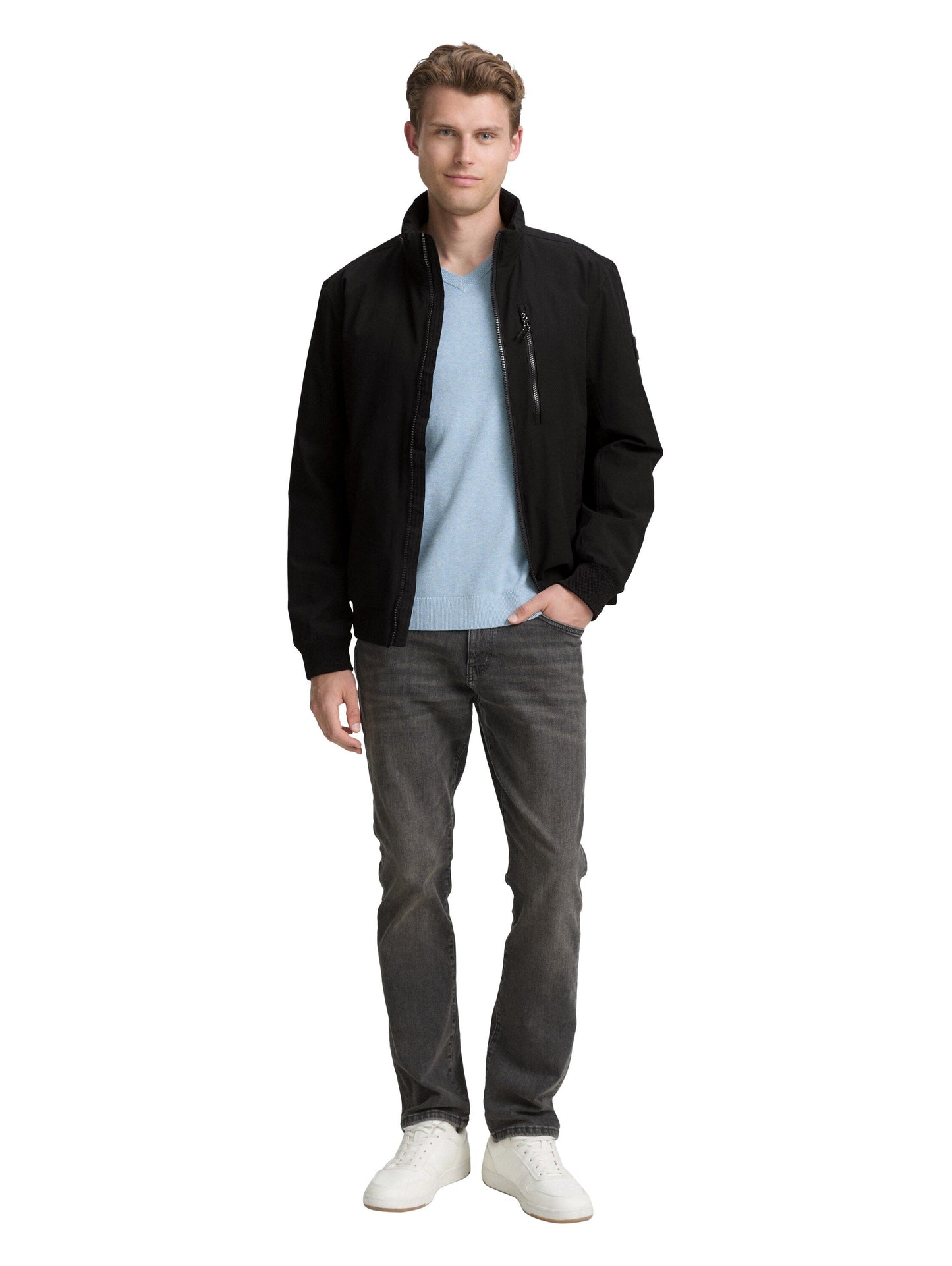 Tom Tailor Herren Blouson Jacke schwarz