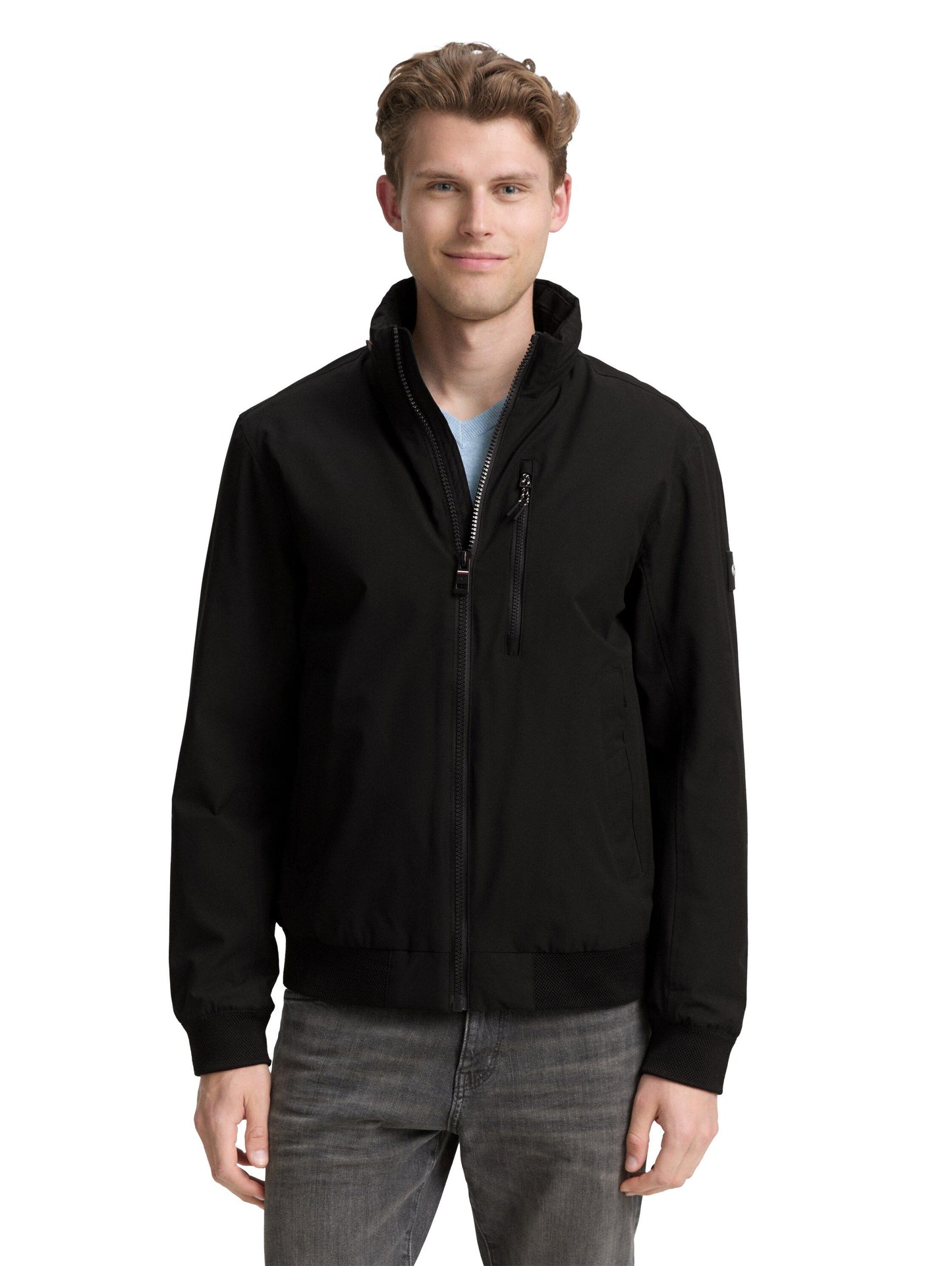 Tom Tailor Herren Blouson Jacke schwarz