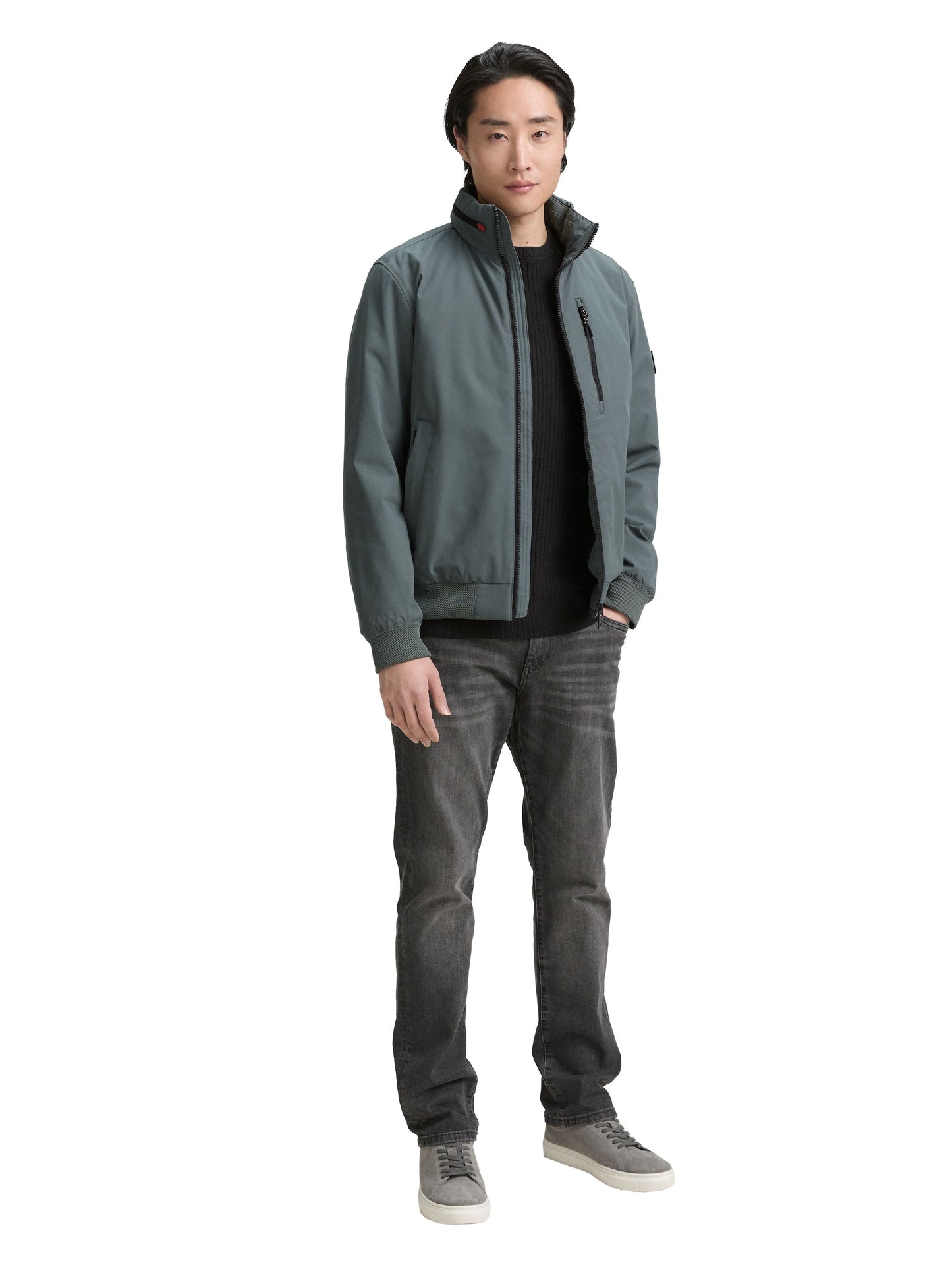 Tom Tailor Herren Blouson Jacke grün