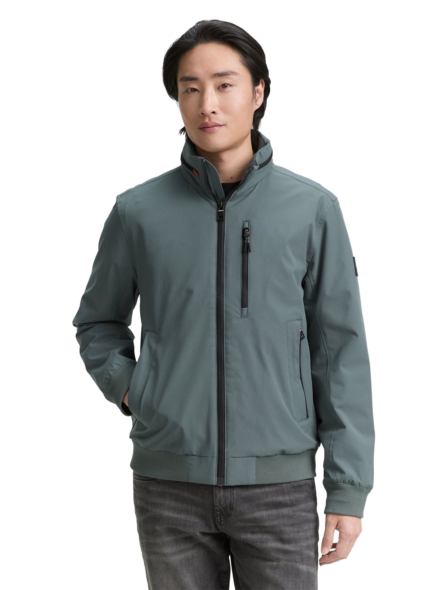 Tom Tailor Herren Blouson Jacke grün
