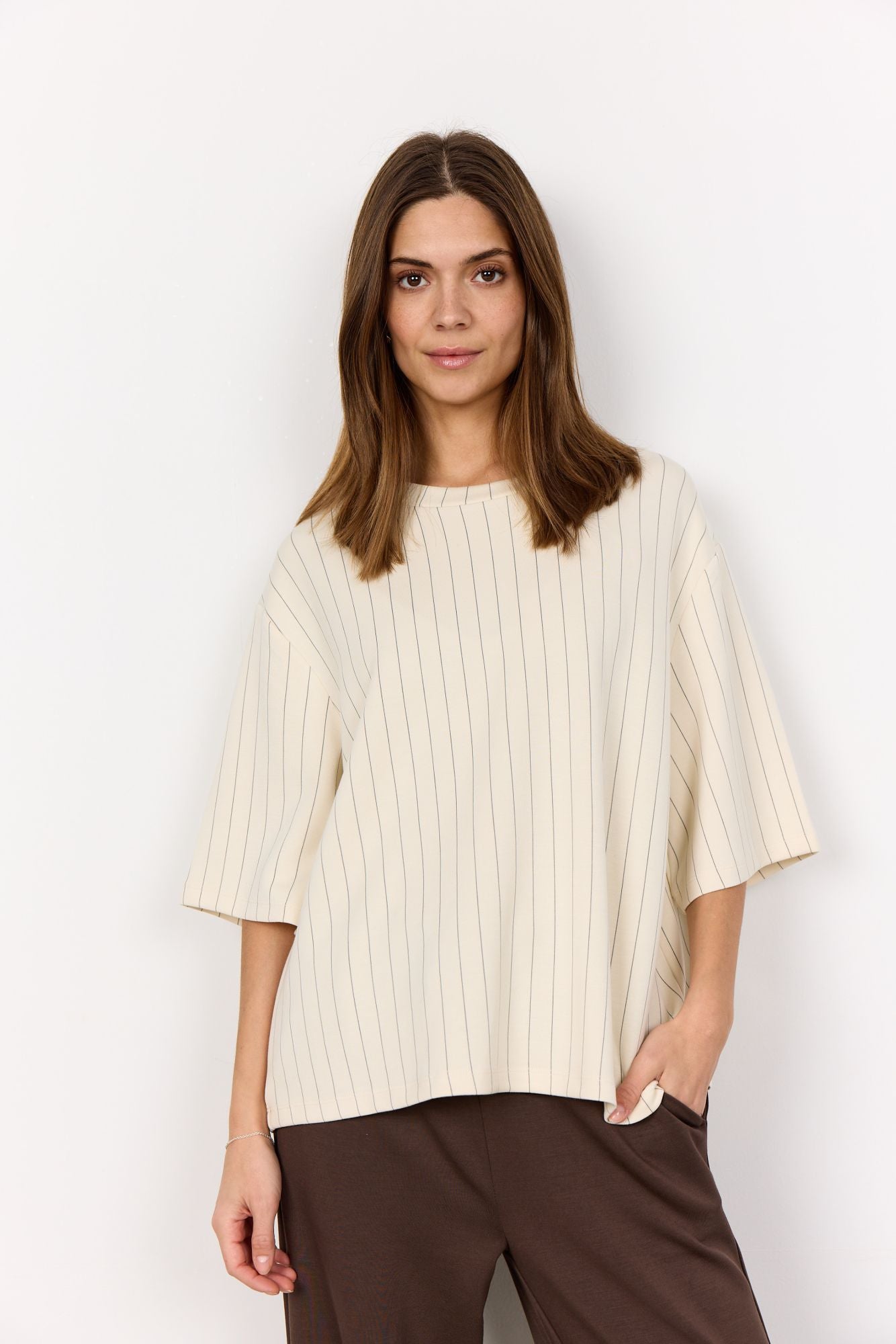 Soyaconcept Damen T-Shirt SC-SIRI 1 beige