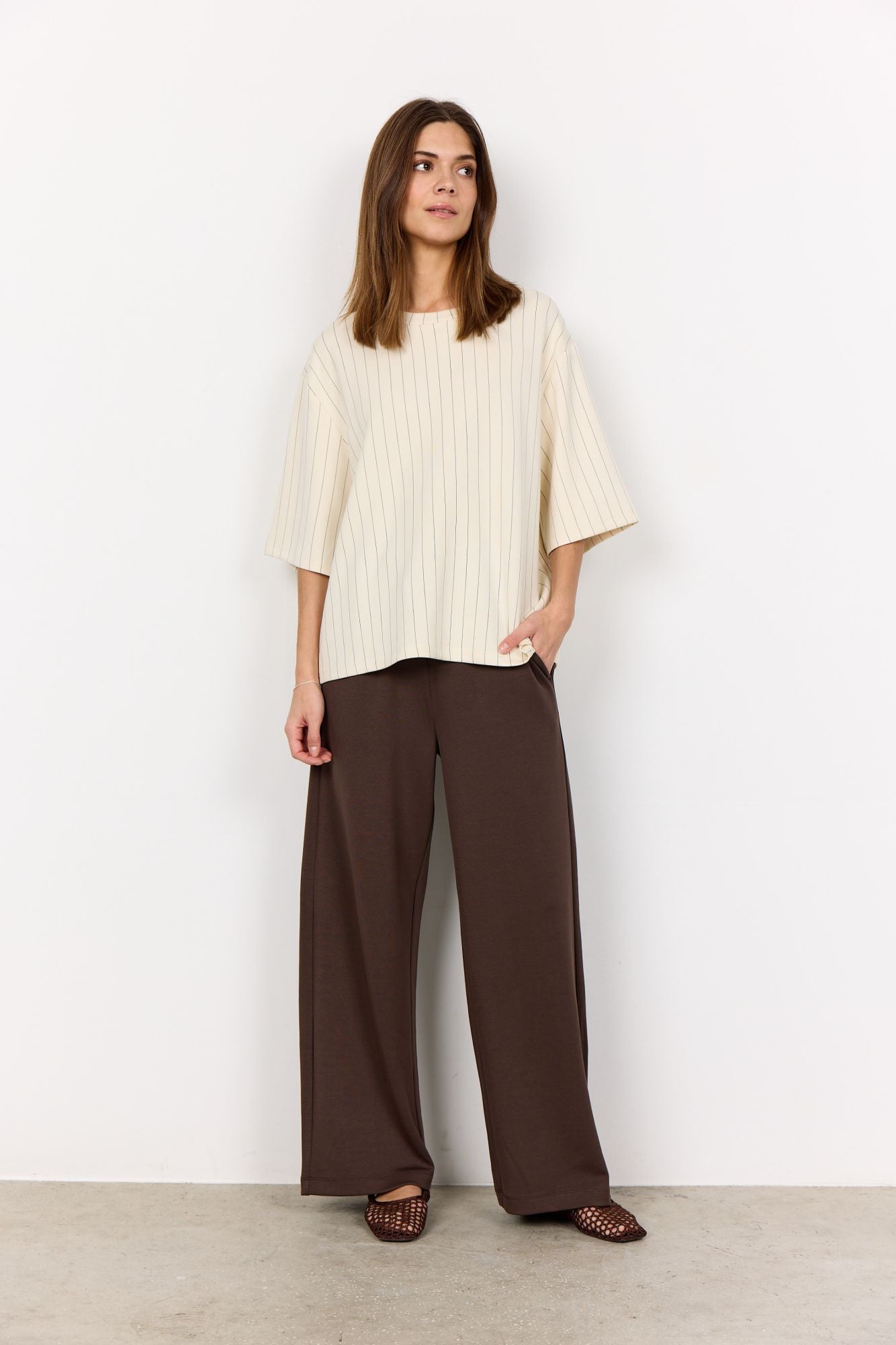 Soyaconcept Damen T-Shirt SC-SIRI 1 beige