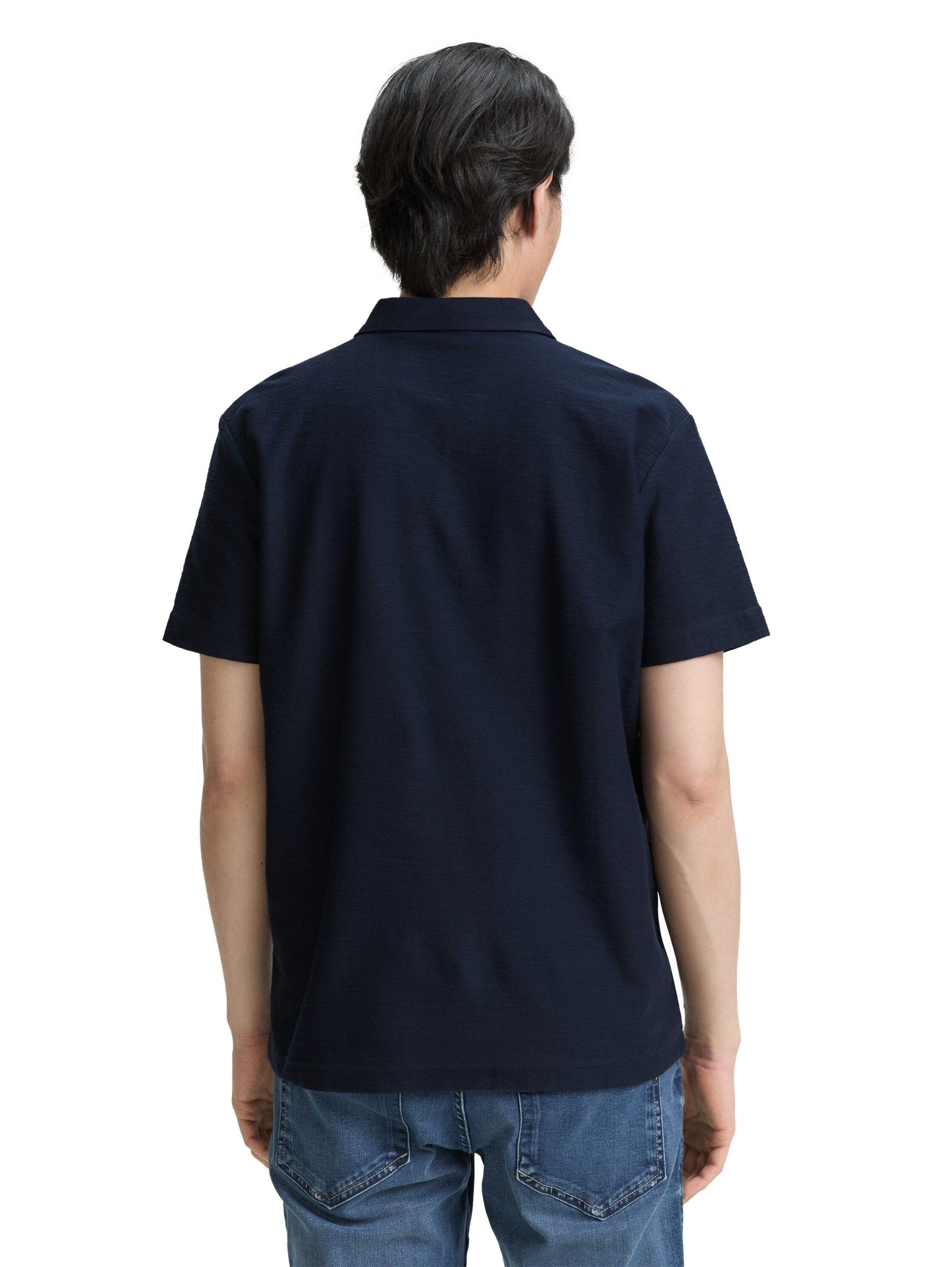 Tom Tailor Herren Poloshirt blau