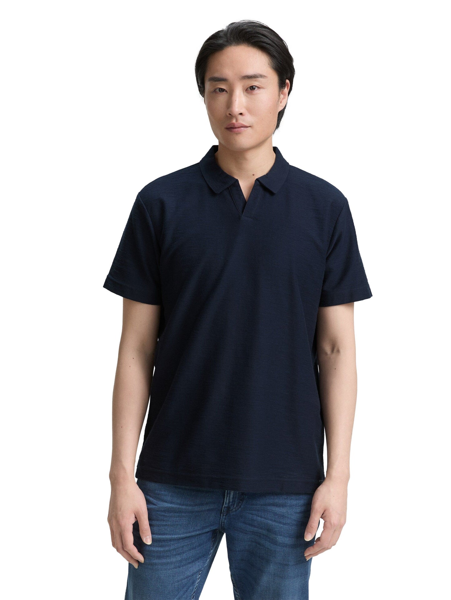 Tom Tailor Herren Poloshirt blau