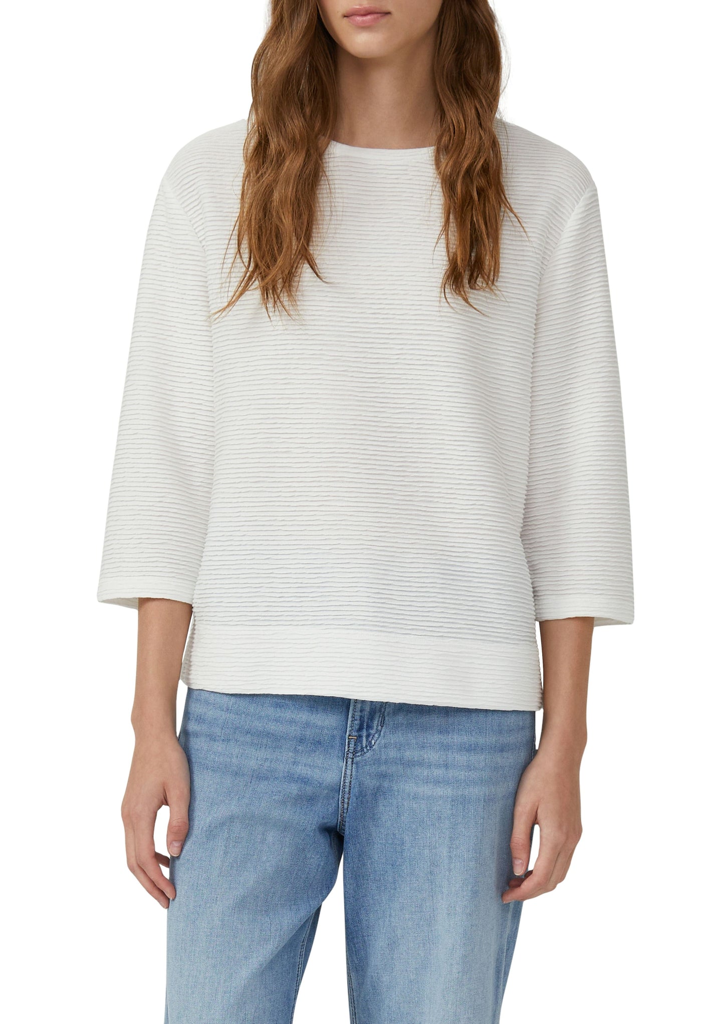 s.Oliver Damen Sweatshirt weiß