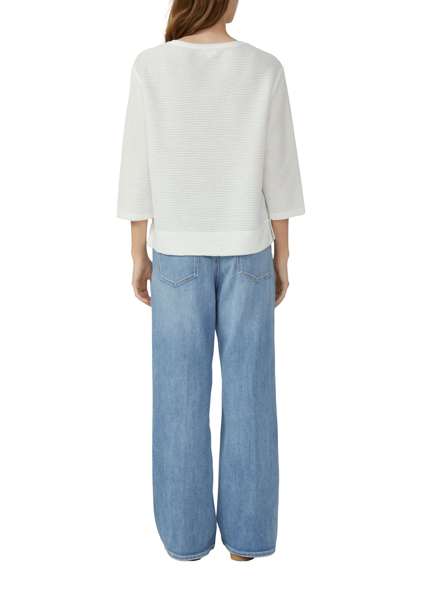 s.Oliver Damen Sweatshirt weiß