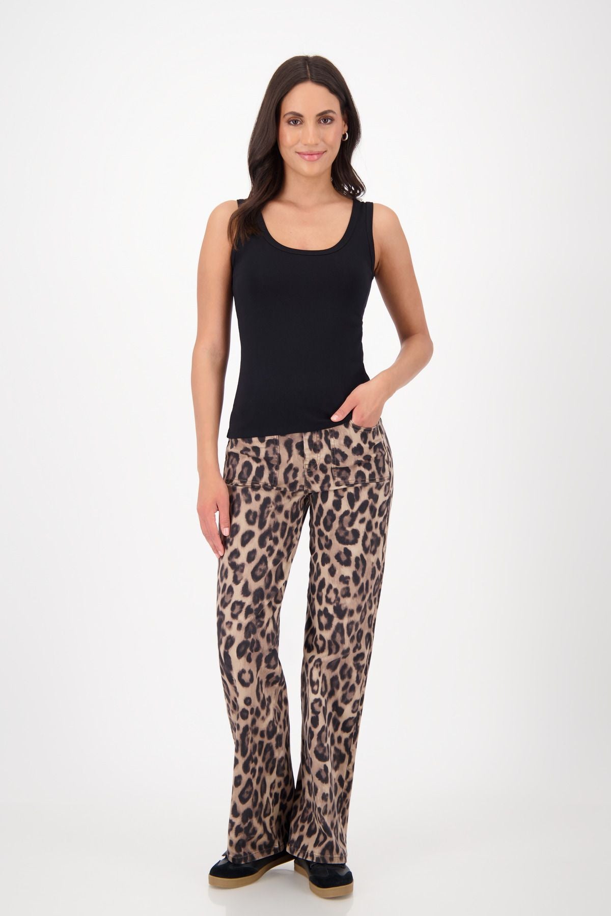 Monari Damen Top schwarz