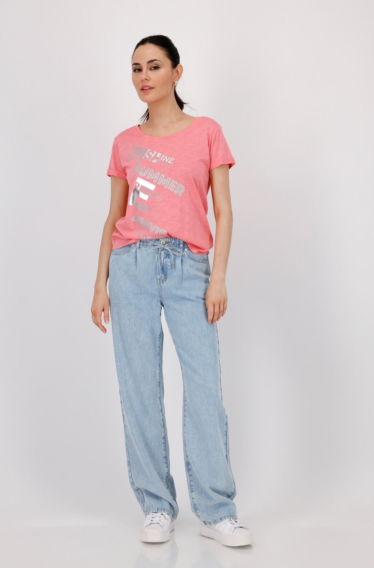 Monari Damen T-Shirt rosa
