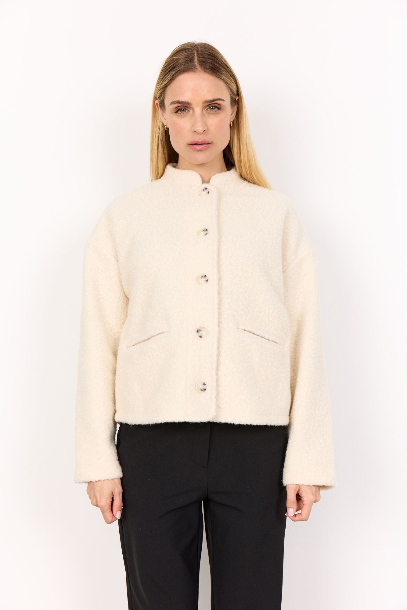 Soyaconcept Damen Jacke SC-SHAIMA 1 weiß