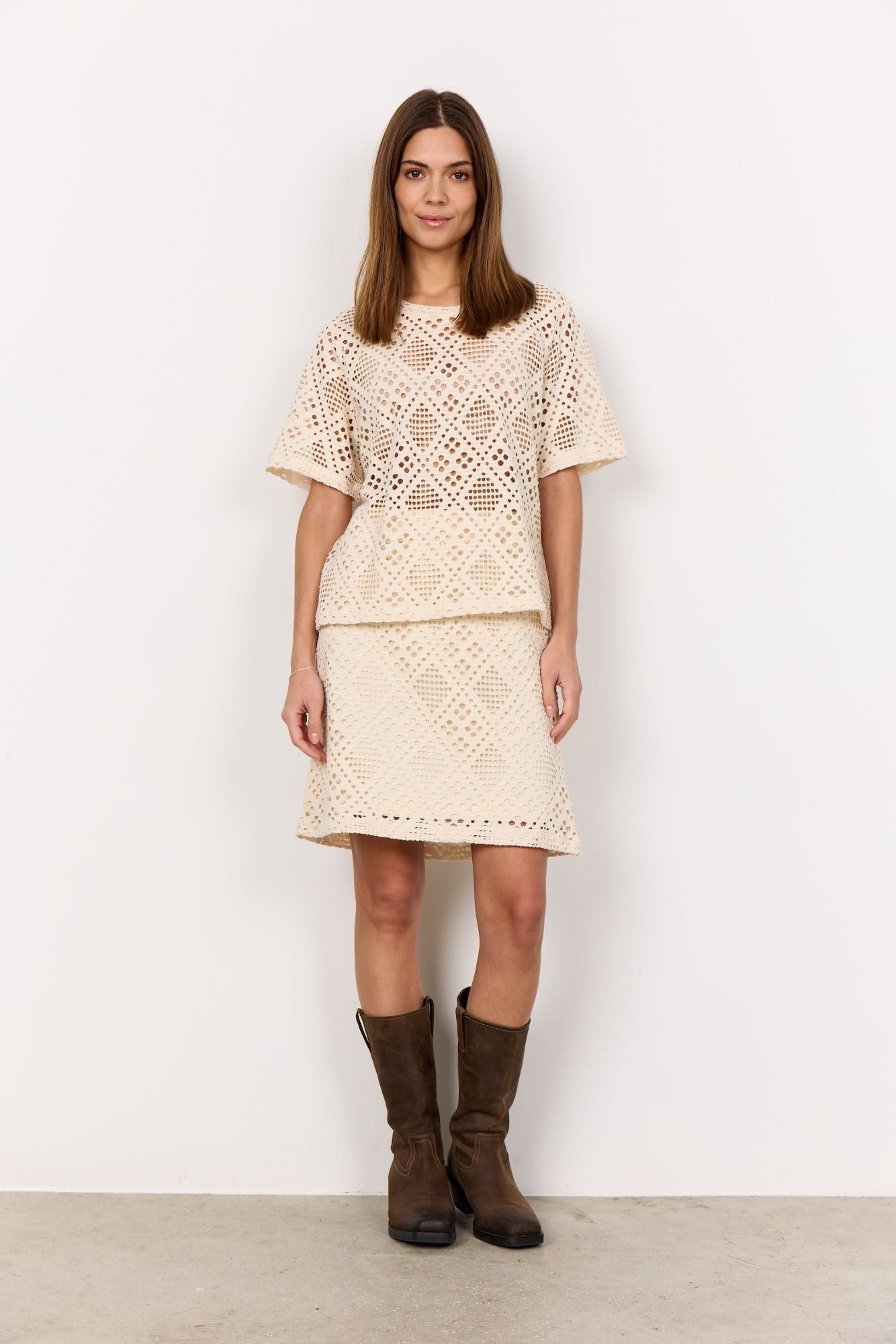 Soyaconcept Damen T-Shirt SC-SINDA 1 beige