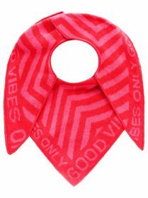 Zwillingsherz Damen Dreieckstuch "Winter ZickZack" rot