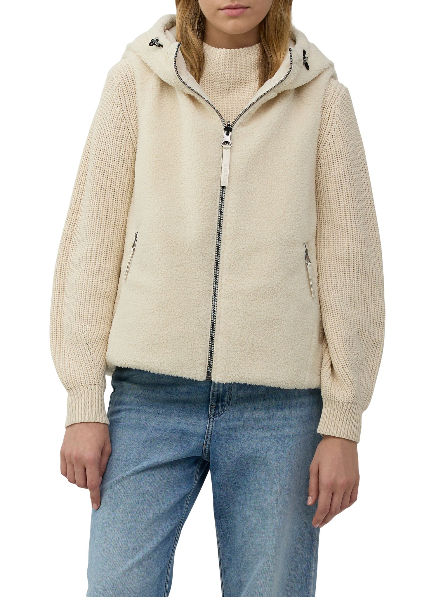 s. Oliver Damen Weste beige
