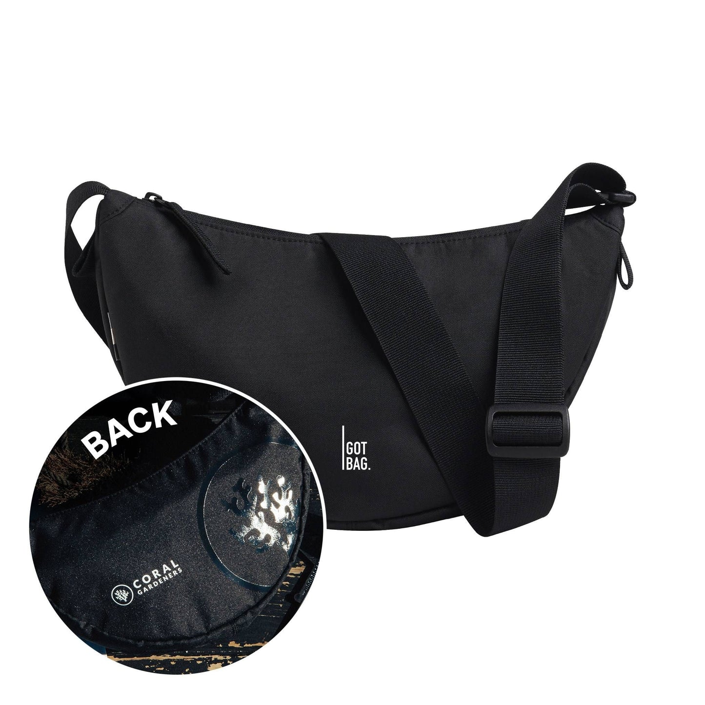 Got Bag Tasche Moon Bag small Coral Gardeners schwarz