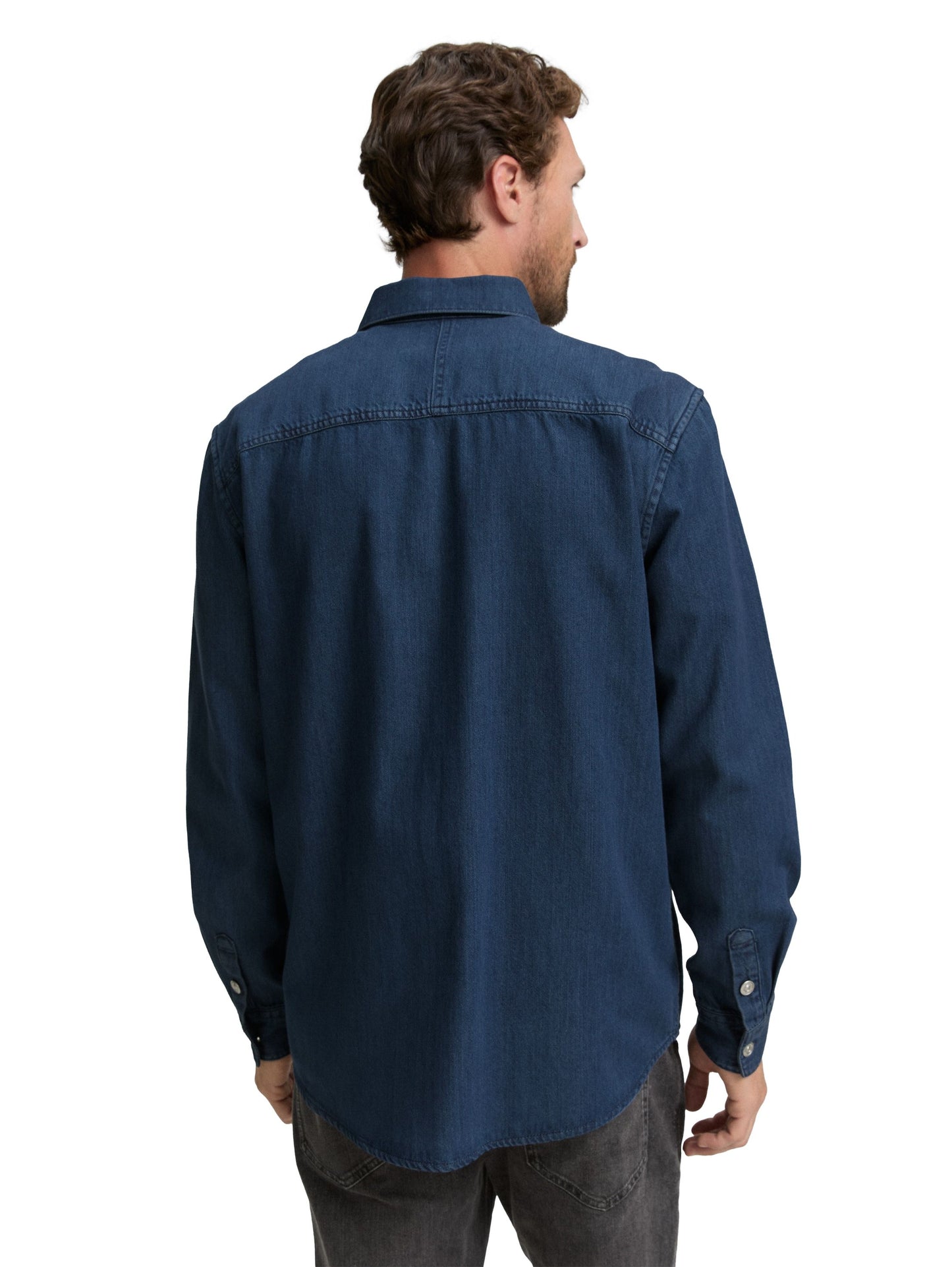 Tom Tailor Herren Hemd blau