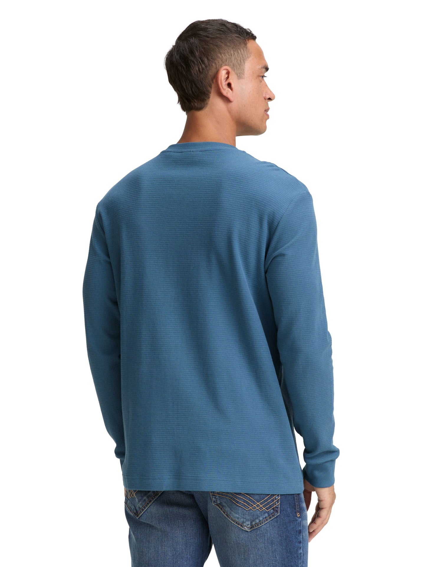 Tom Tailor Herren Langarmshirt blau