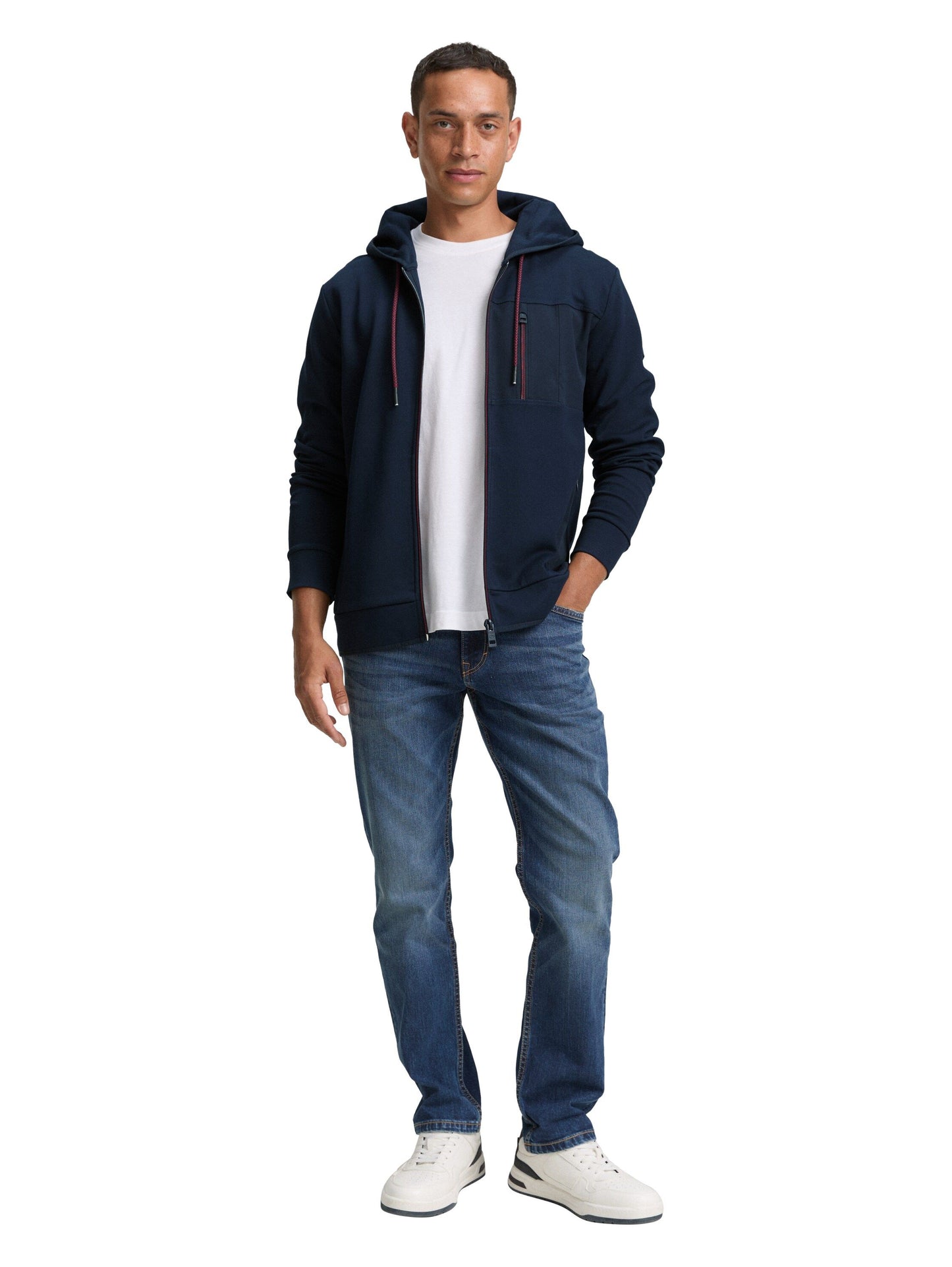 Tom Tailor Herren Sweatjacke blau