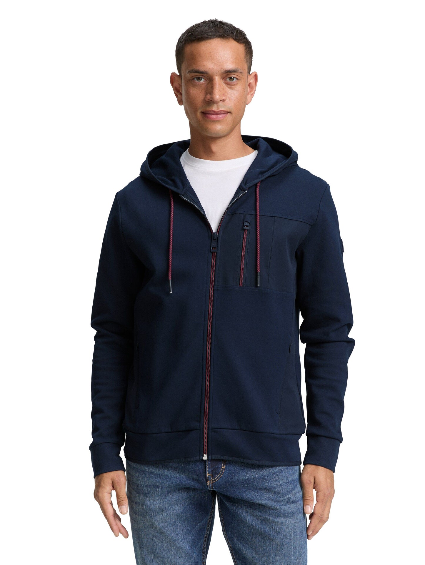 Tom Tailor Herren Sweatjacke blau