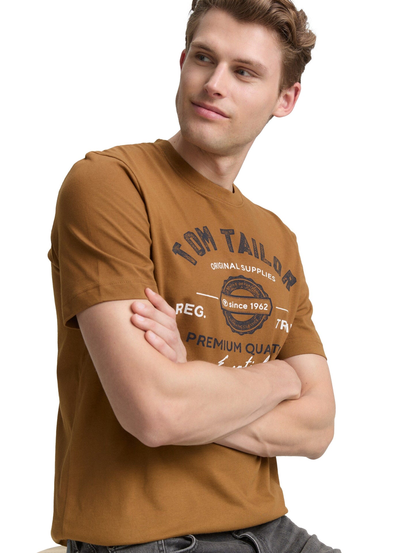 Tom Tailor Herren Shirt braun
