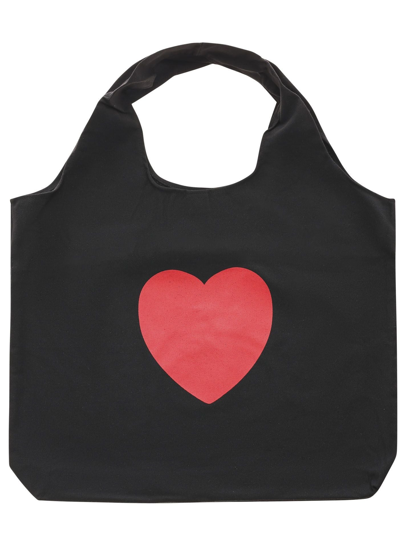 Zwillingsherz XXL Shopper Herz schwarz