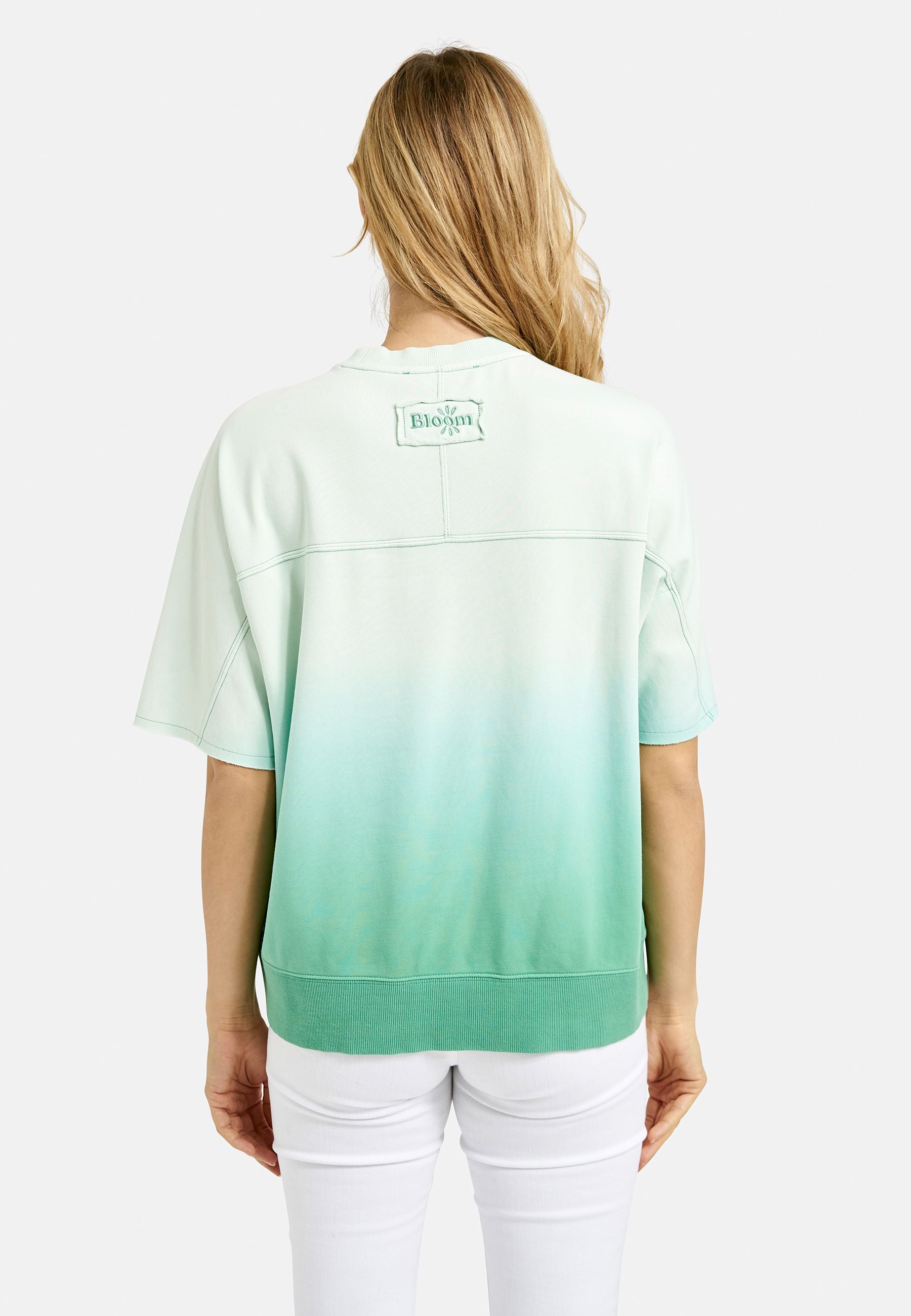 Smith&Soul Damen Sweatshirt Shortsleeve grün