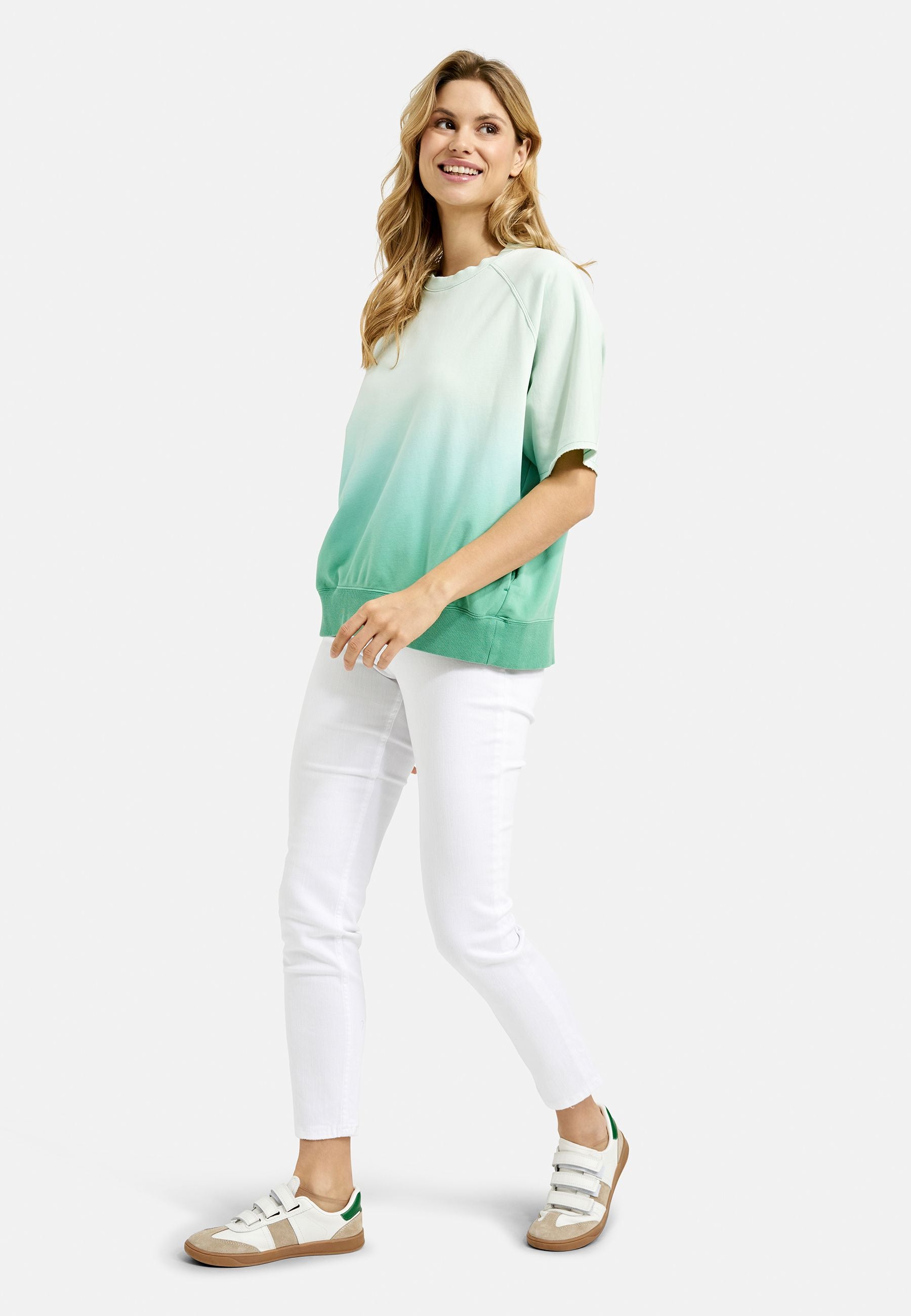 Smith&Soul Damen Sweatshirt Shortsleeve grün