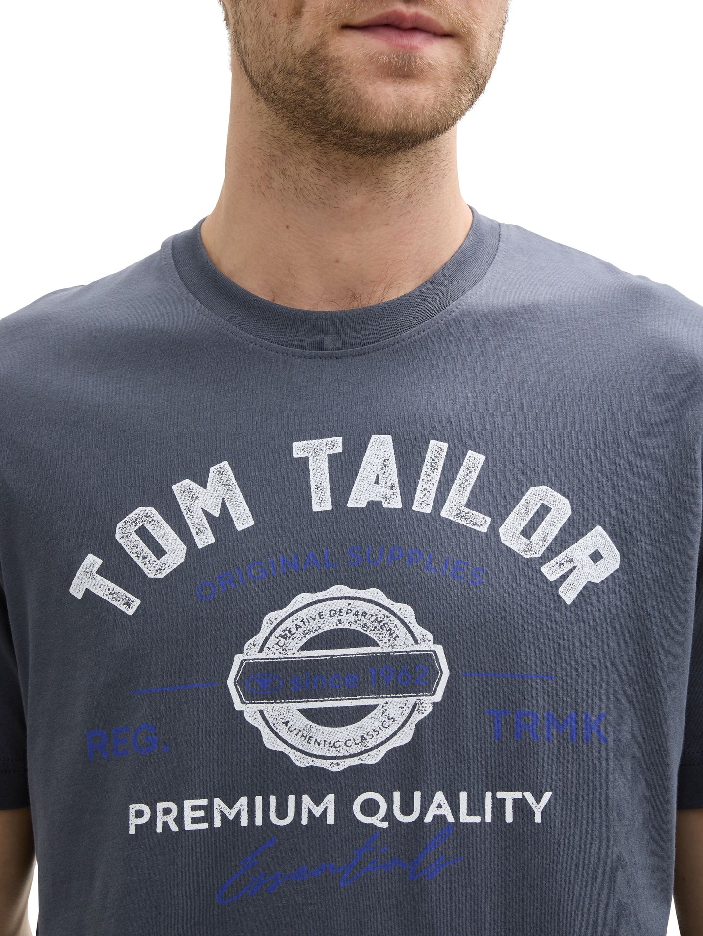 Tom Tailor – Tom Tailor Herren T-Shirt mit Logo-Print