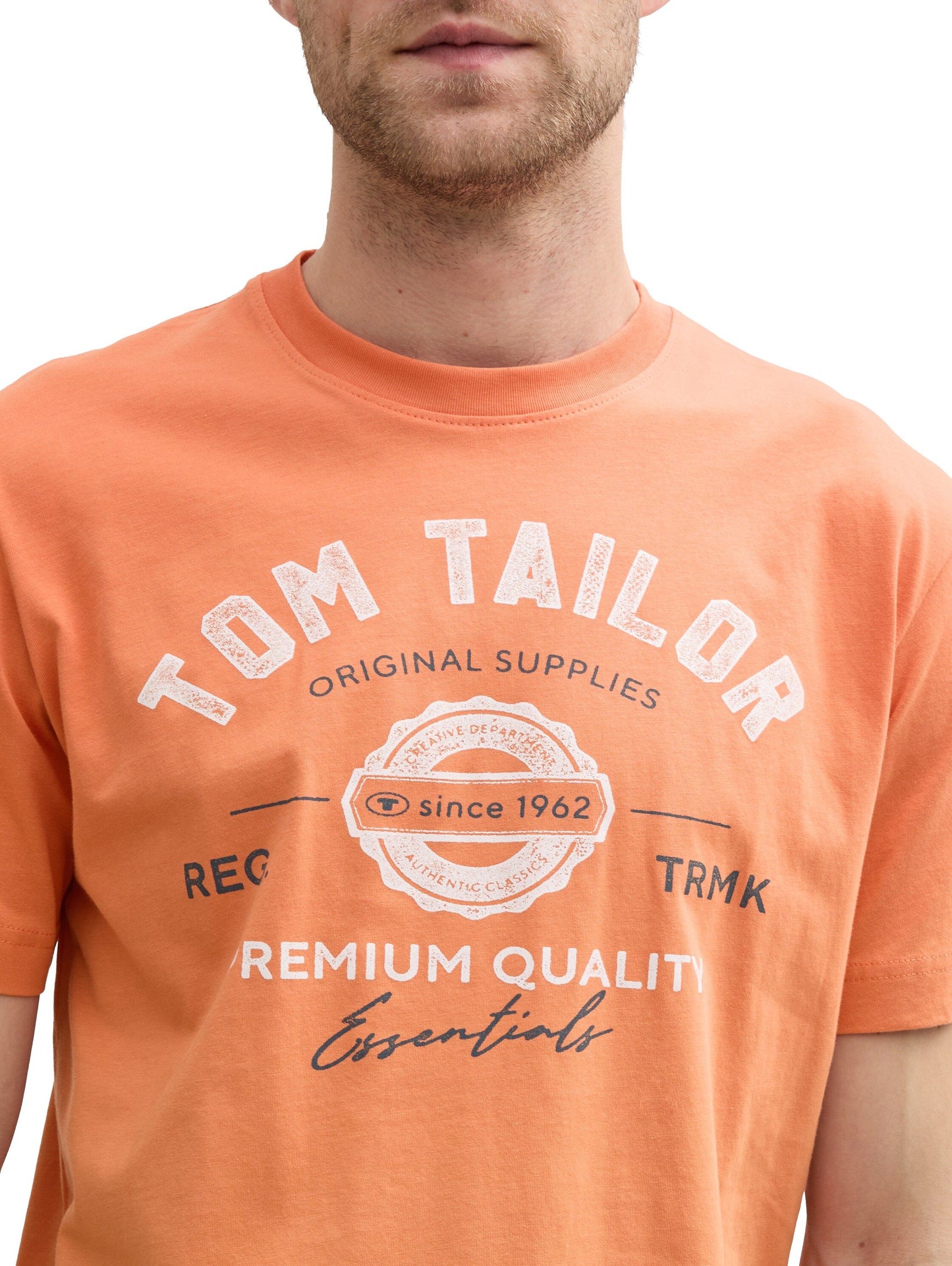 Tom Tailor – Tom Tailor Herren T-Shirt mit Logo-Print