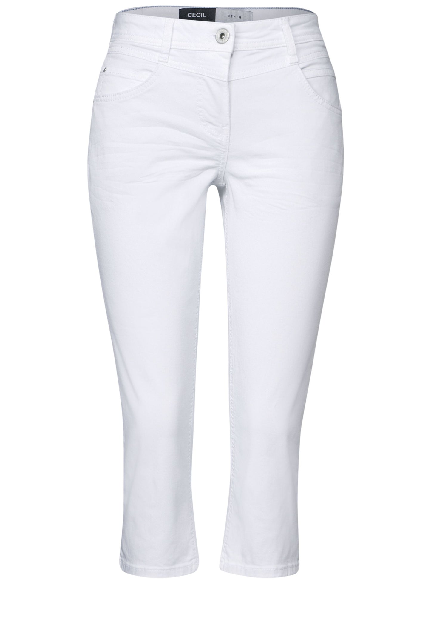 Cecil Damen 3/4 Jeans 3 4 Hosen weiß