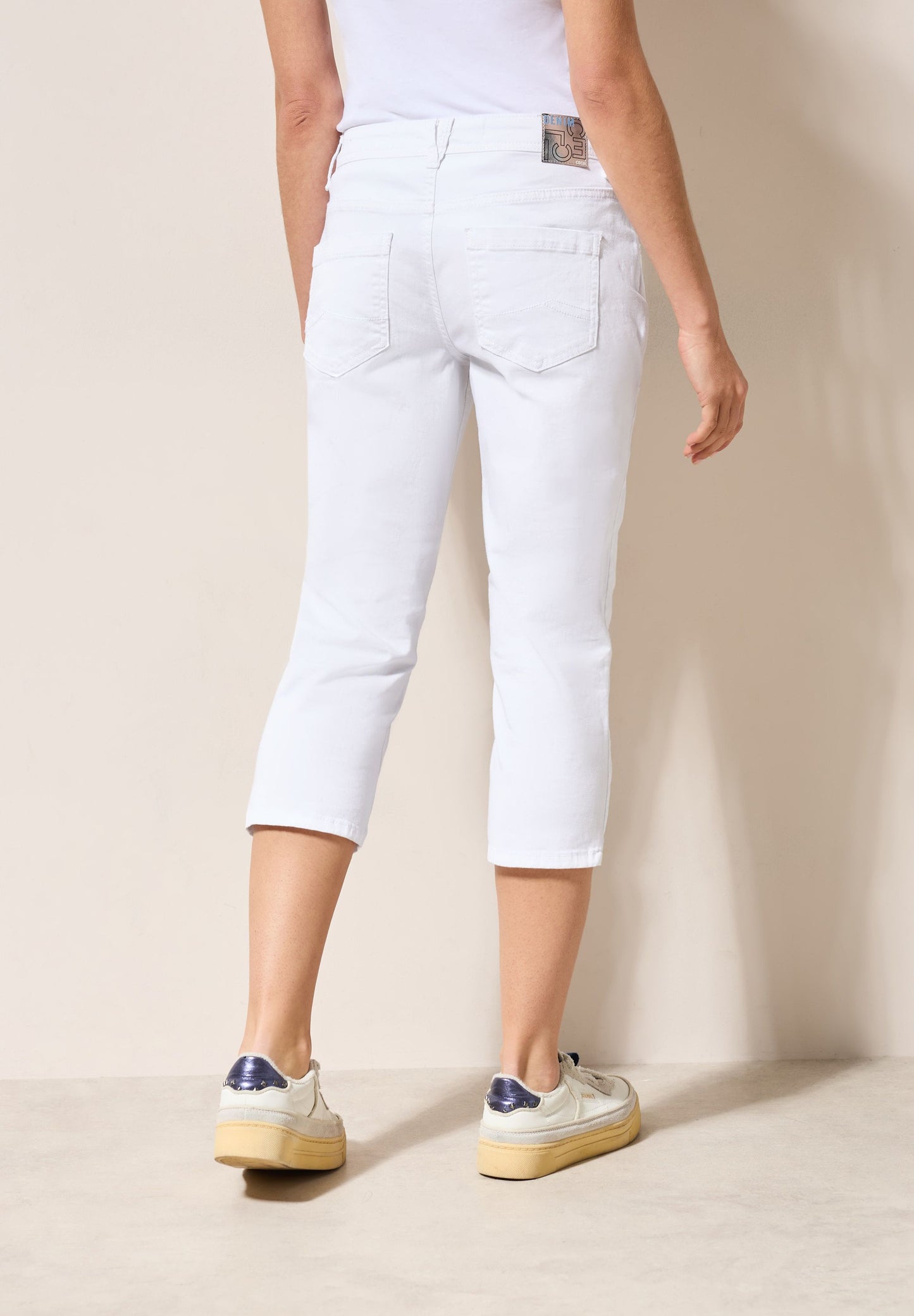 Cecil Damen 3/4 Jeans weiß