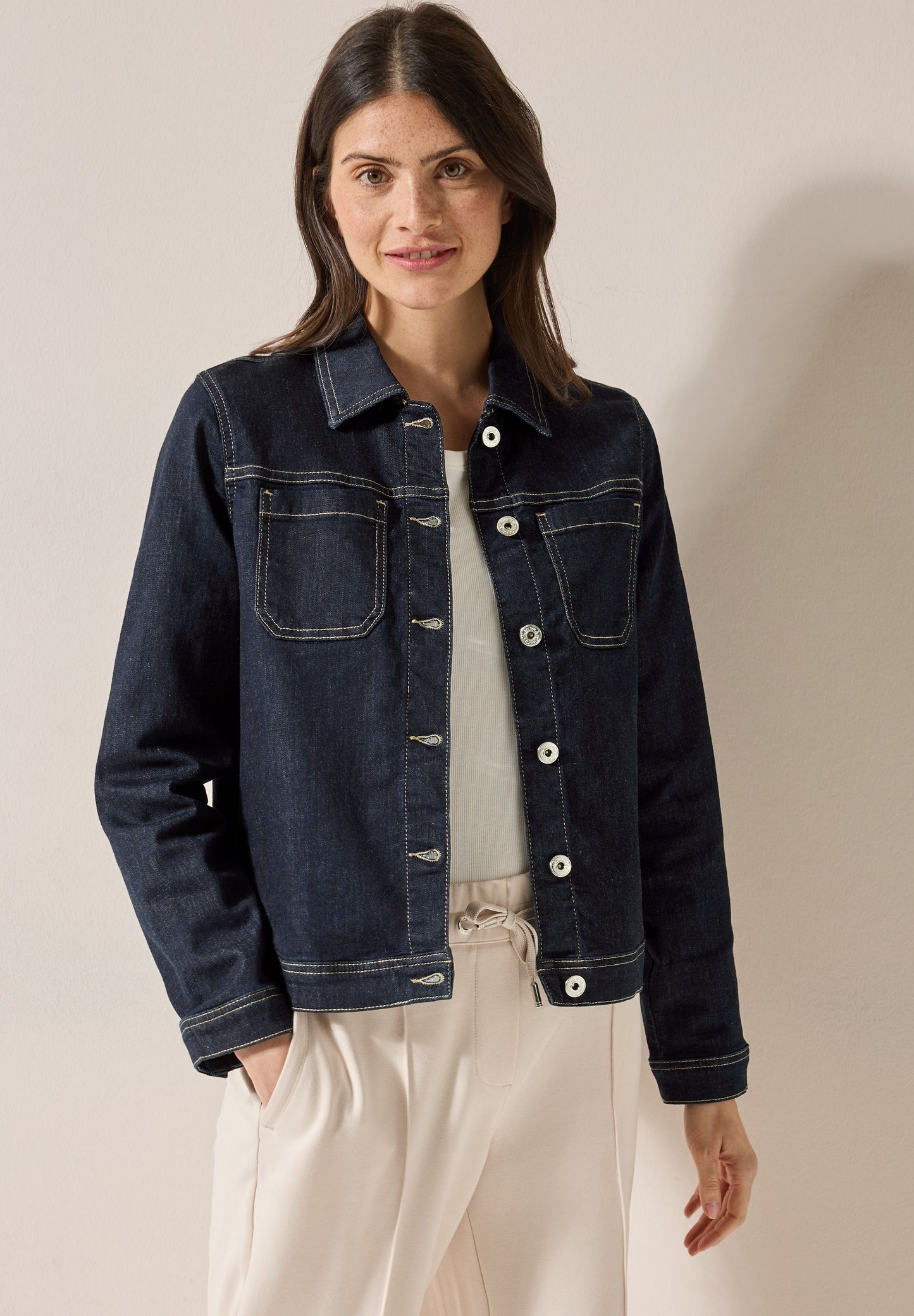 Cecil – Cecil Damen Rinsed Wash Jeansjacke