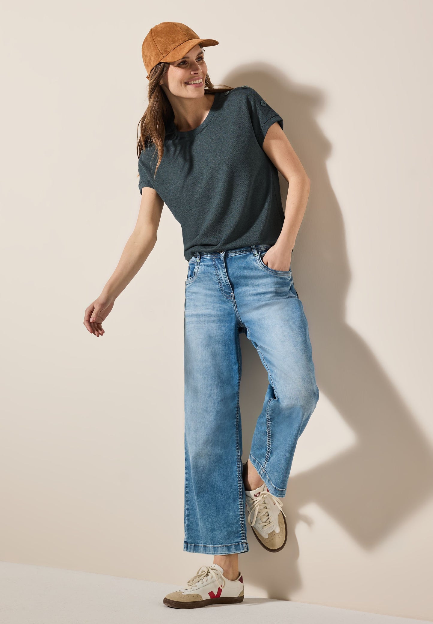 Cecil – Cecil Damen Strukturshirt mit Knöpfen