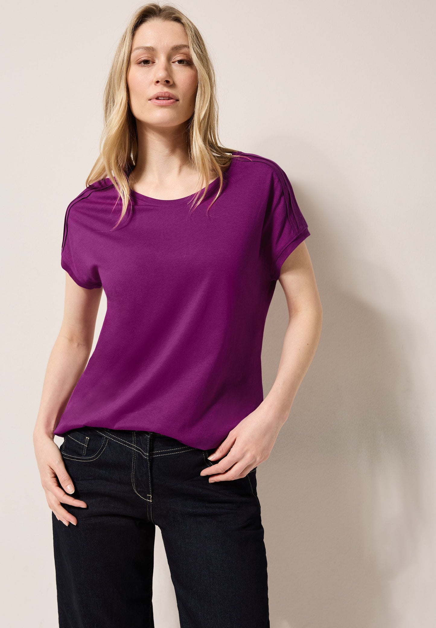 Cecil – Cecil Damen Shirt in Unifarbe