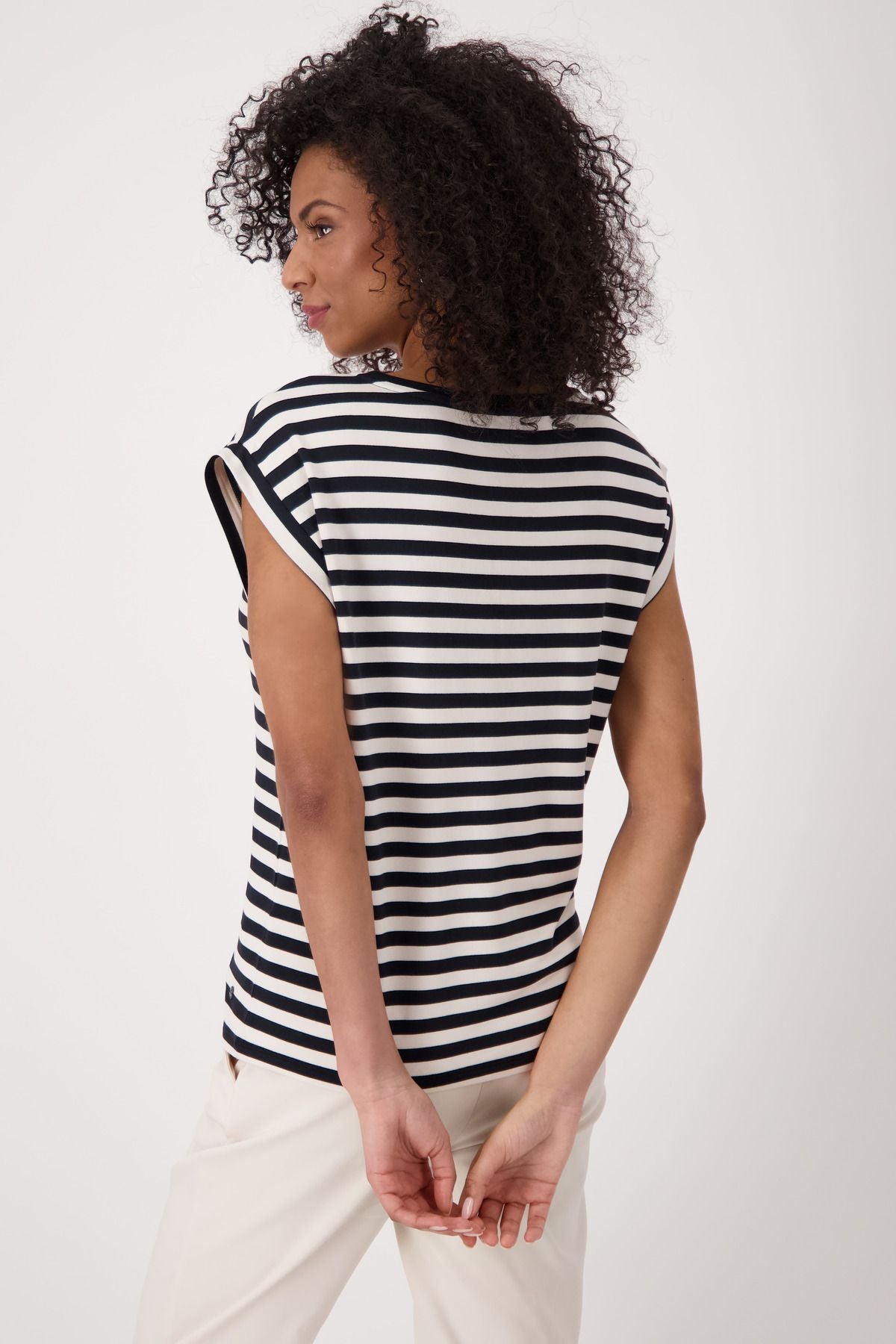 Monari Damen T-Shirt schwarz