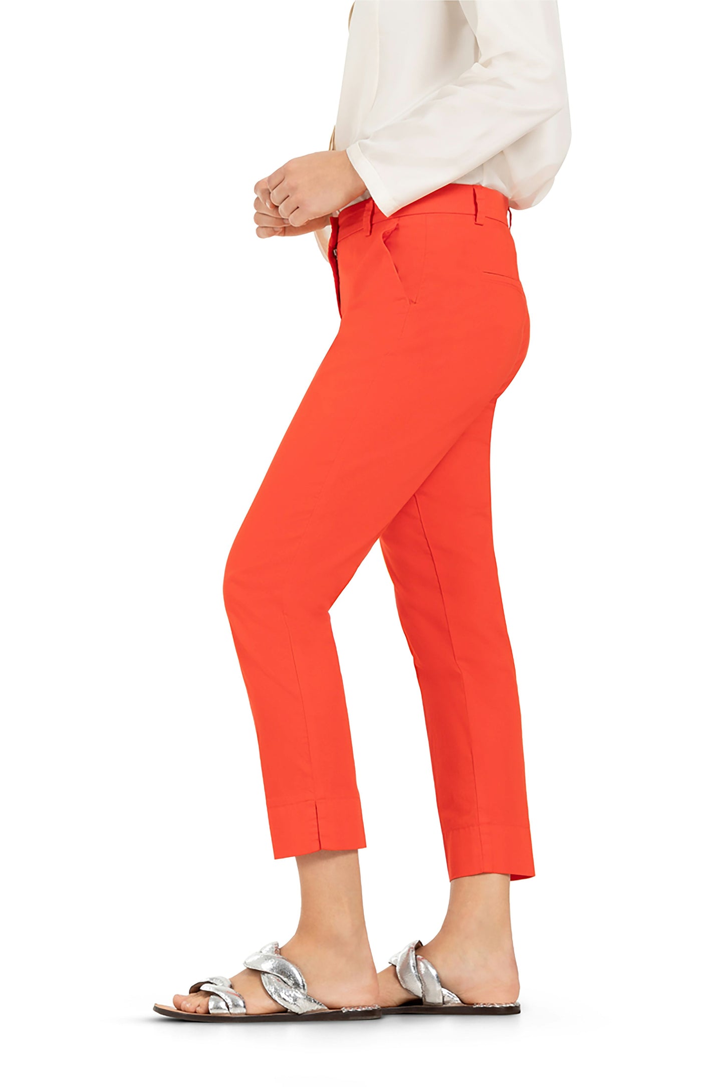 Cambio Damen Hose Stella cropped rot