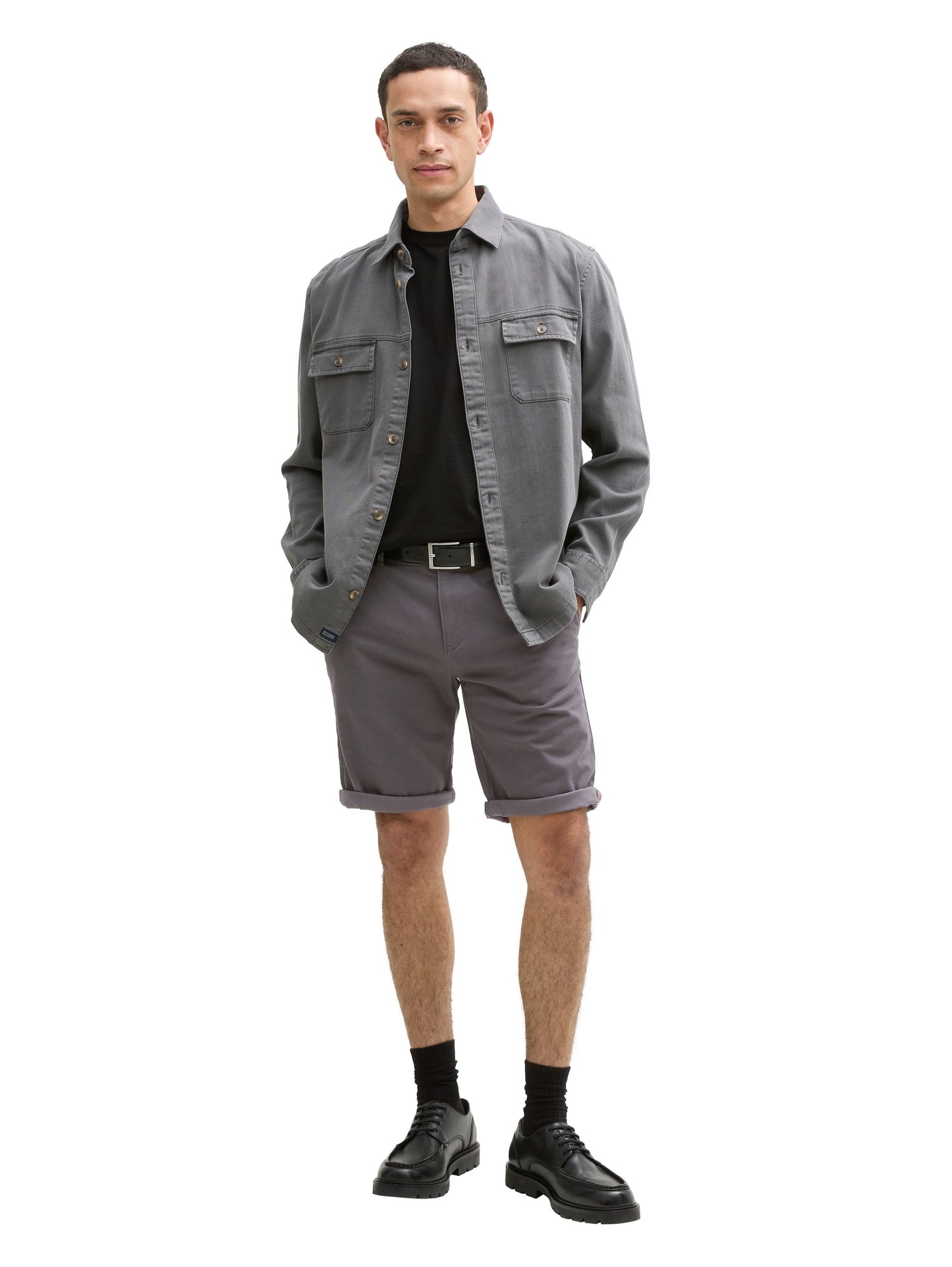Tom Tailor Herren Chino Shorts grau