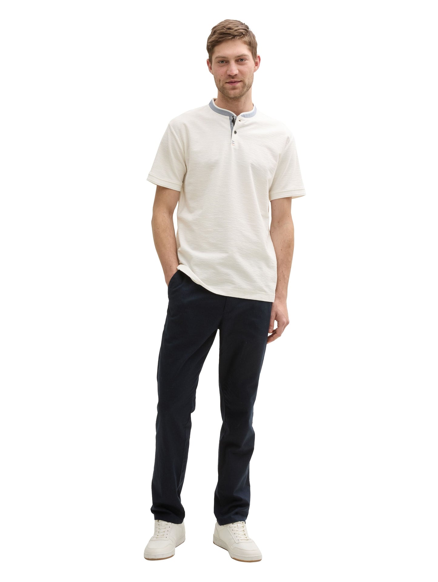 Tom Tailor Herren Poloshirt weiß