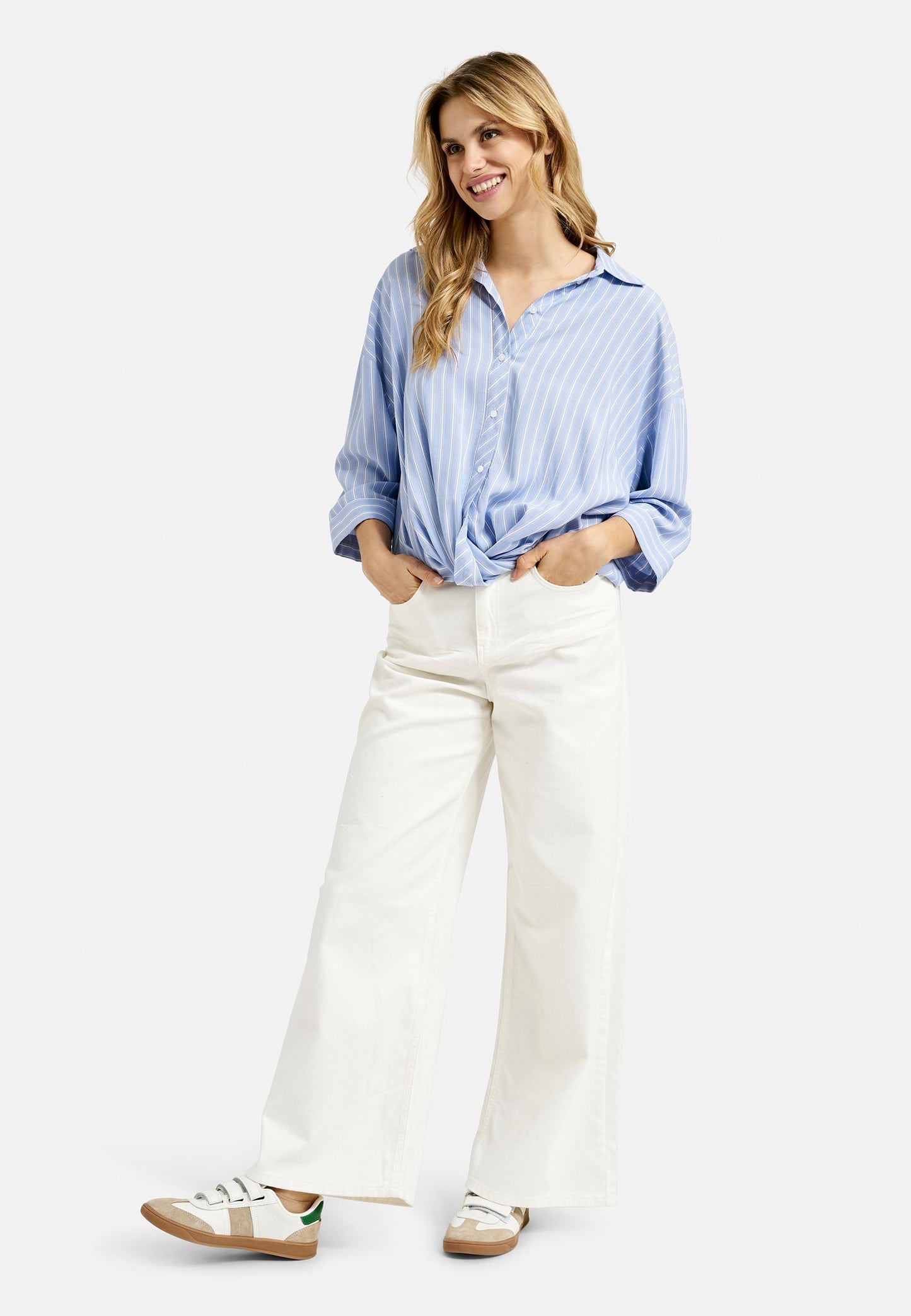 Smith&Soul Damen Hemdbluse blau