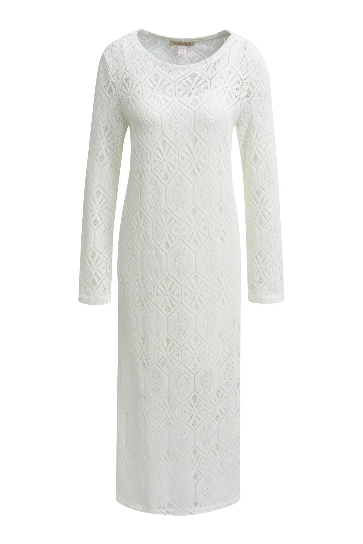 Smith&Soul Damen Strickkleid XL weiß